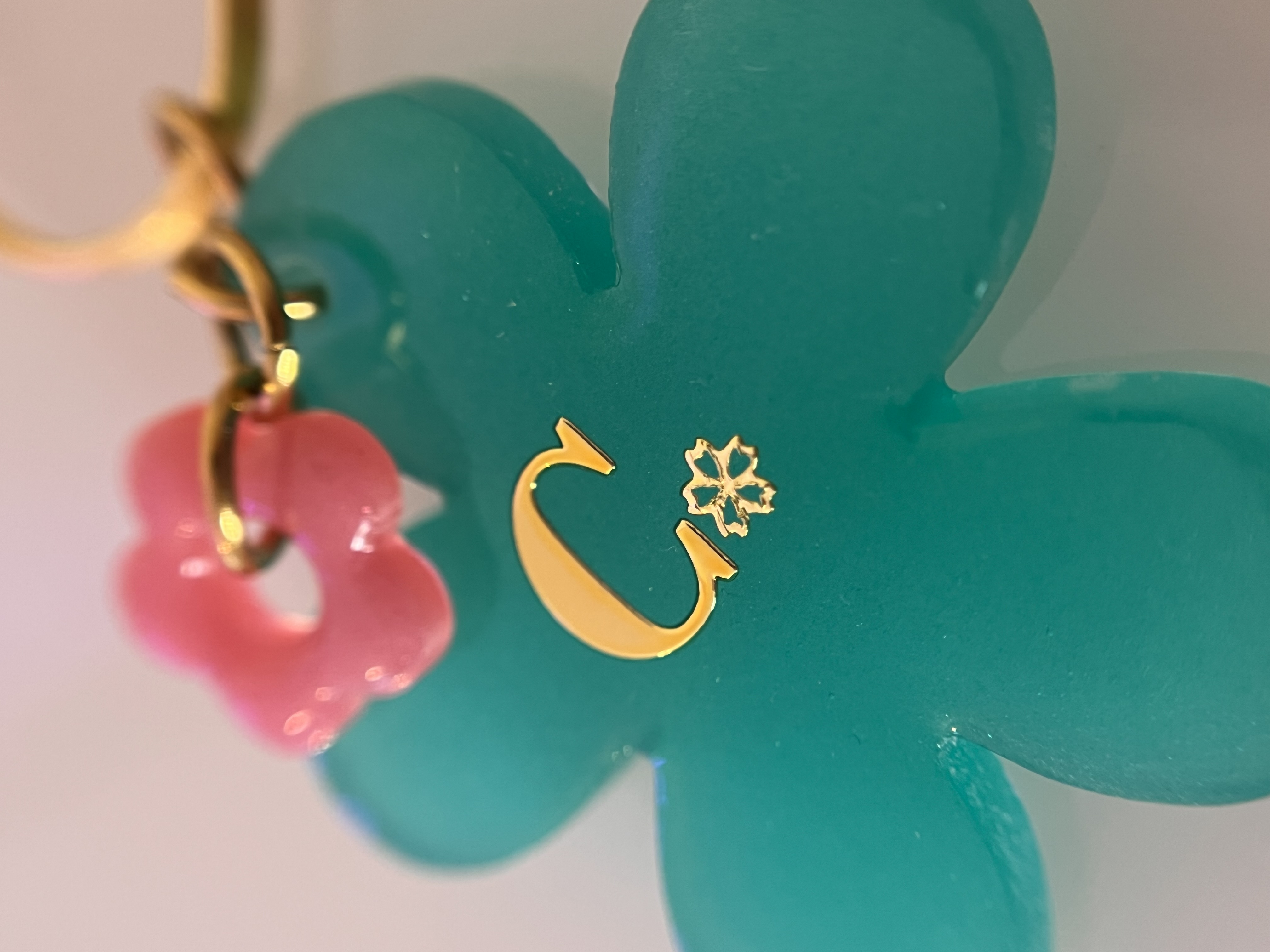 Porte-clefs fleur 
