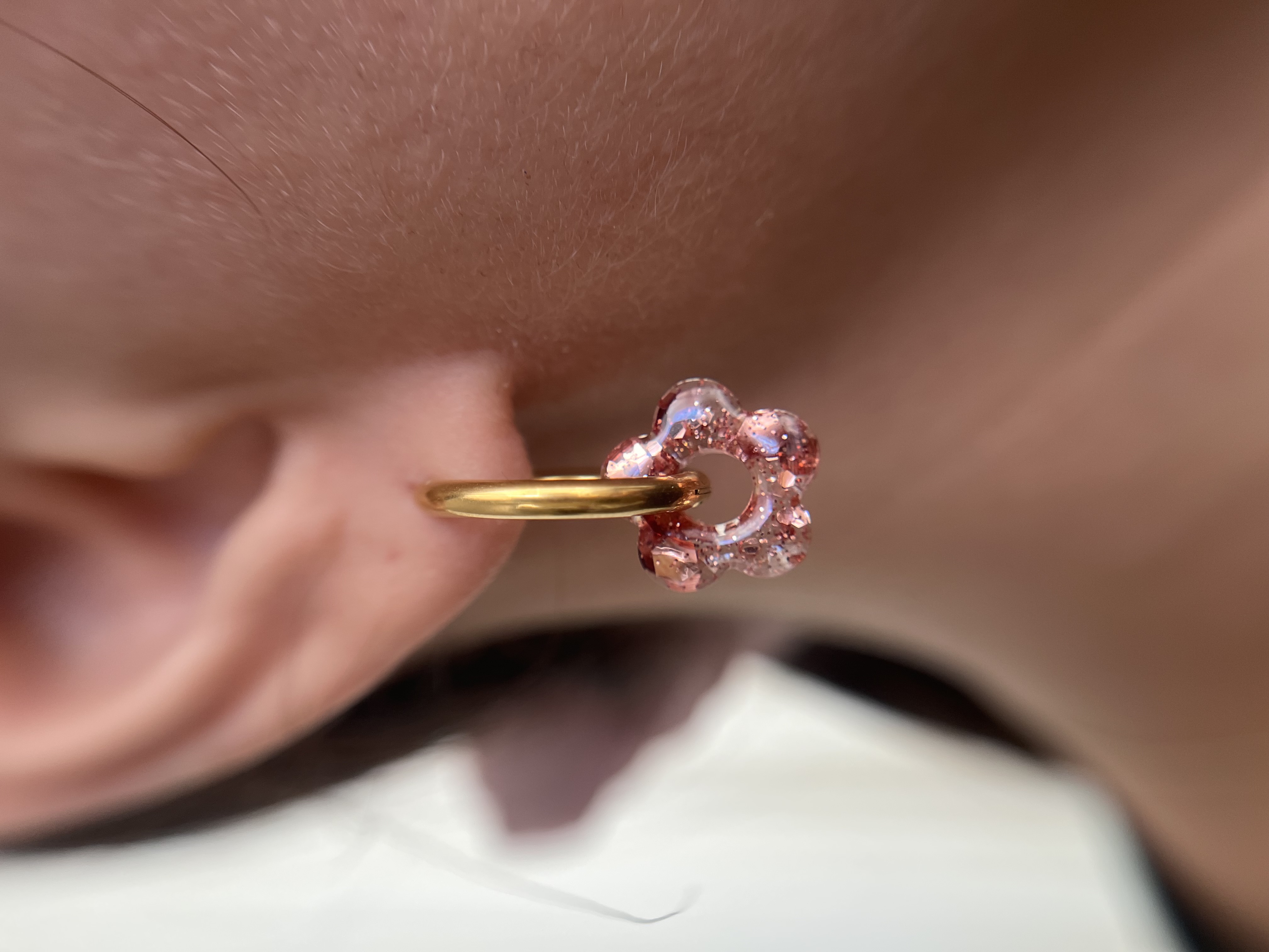 Flower rose gold