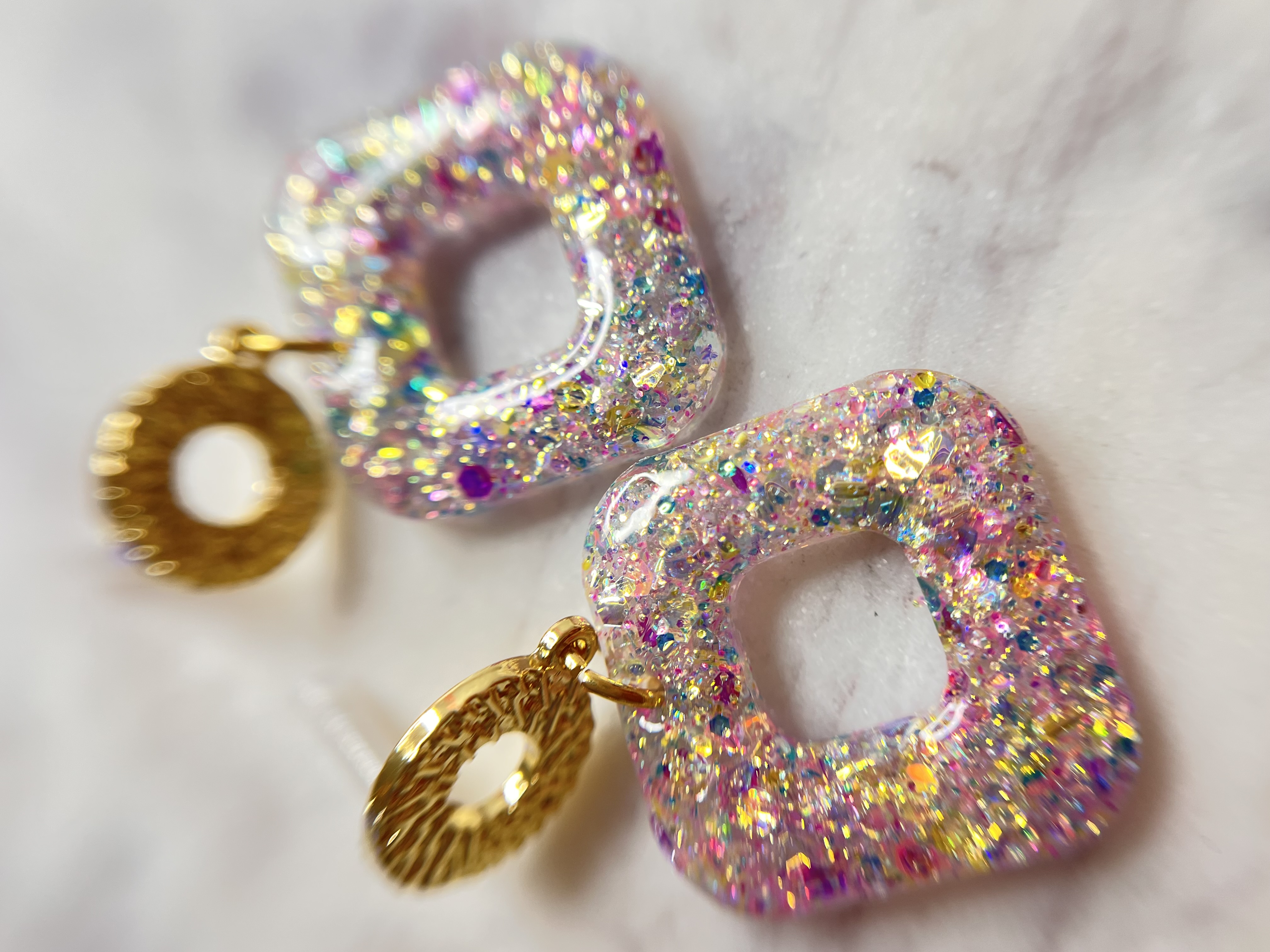 Moule Boucle d'oreille Carré  25mm