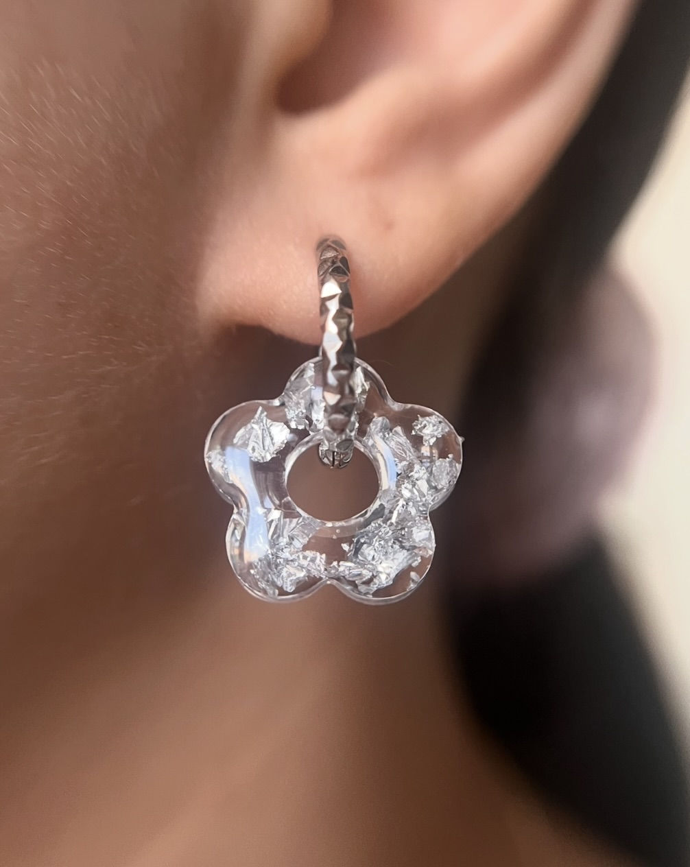 Flower feuille d'argent