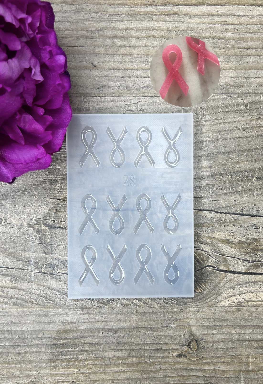 Moule Ruban Octobre rose 20mm