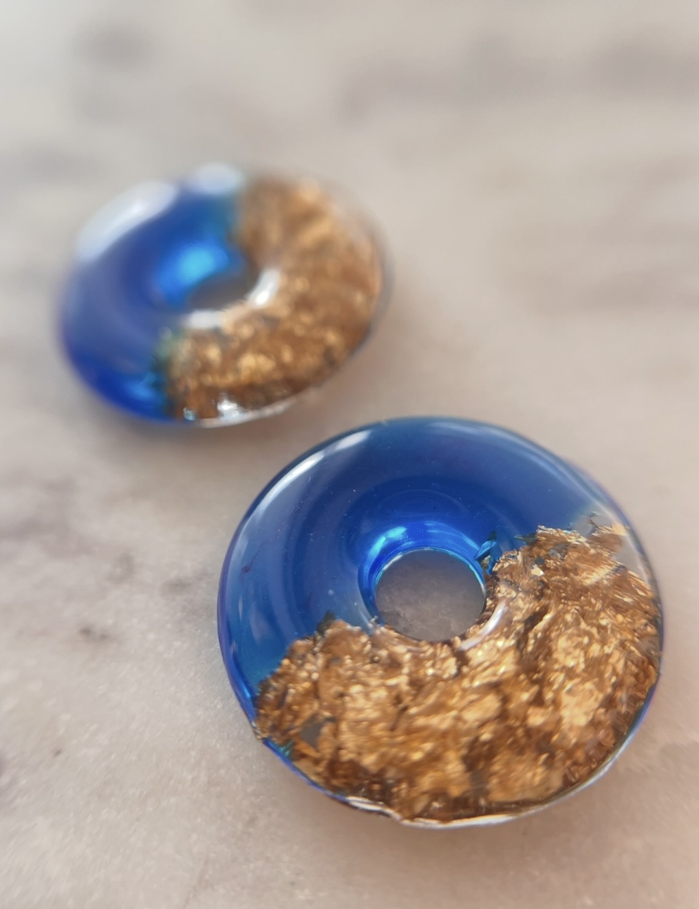 Les Originales bleu et feuille d'or
