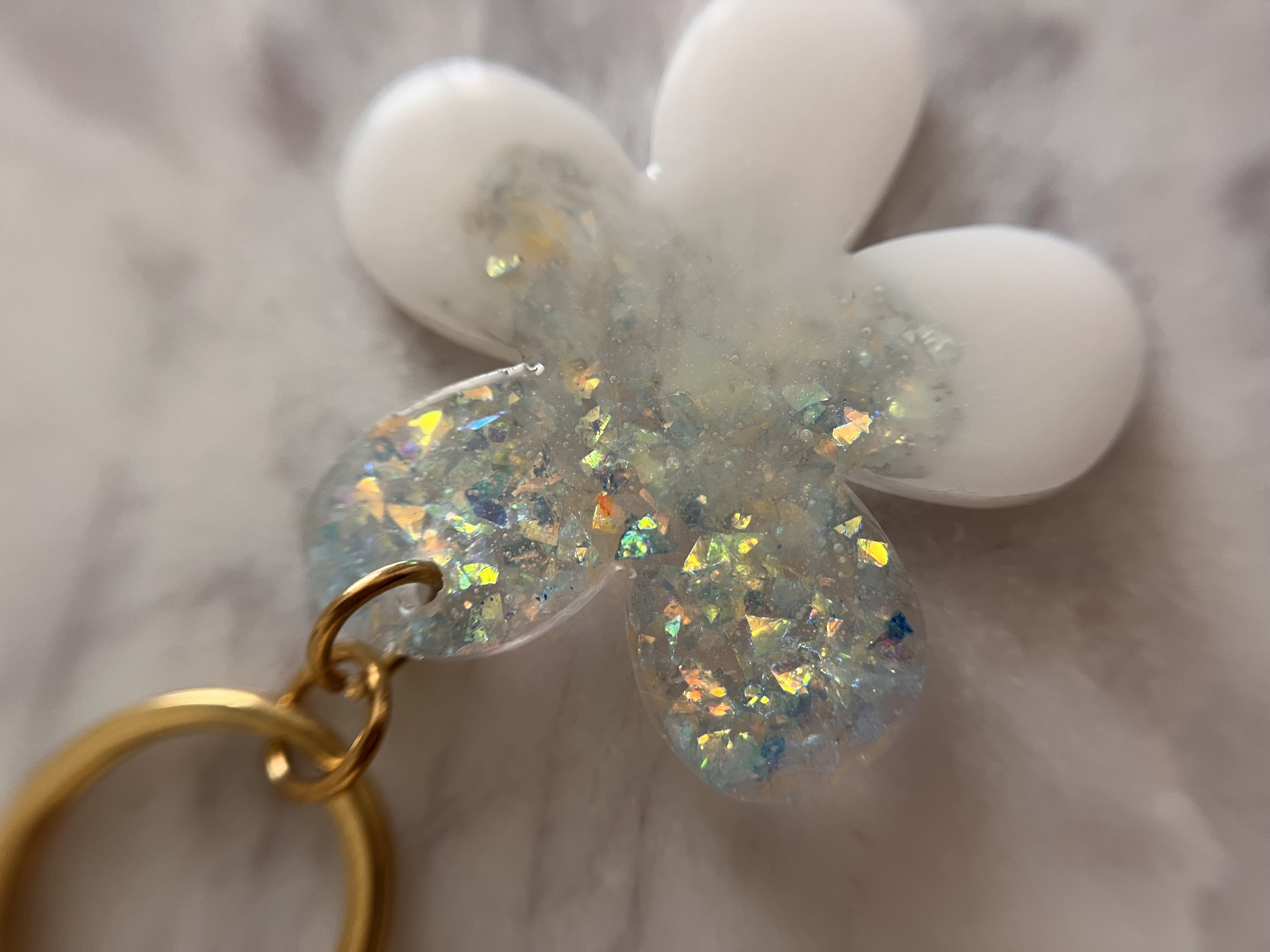 Porte-clefs fleur 