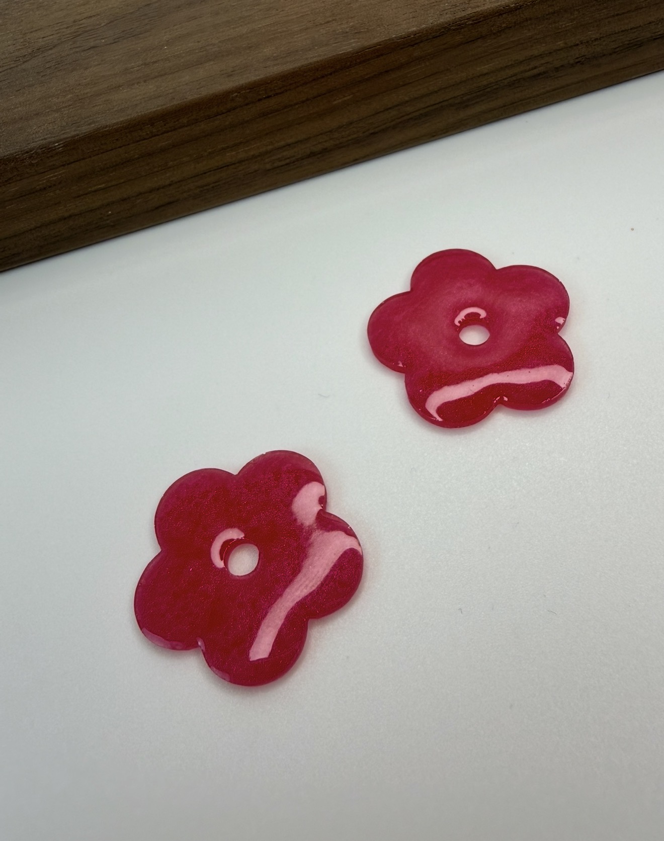 Moule Fleur Plate style acetate 25mm