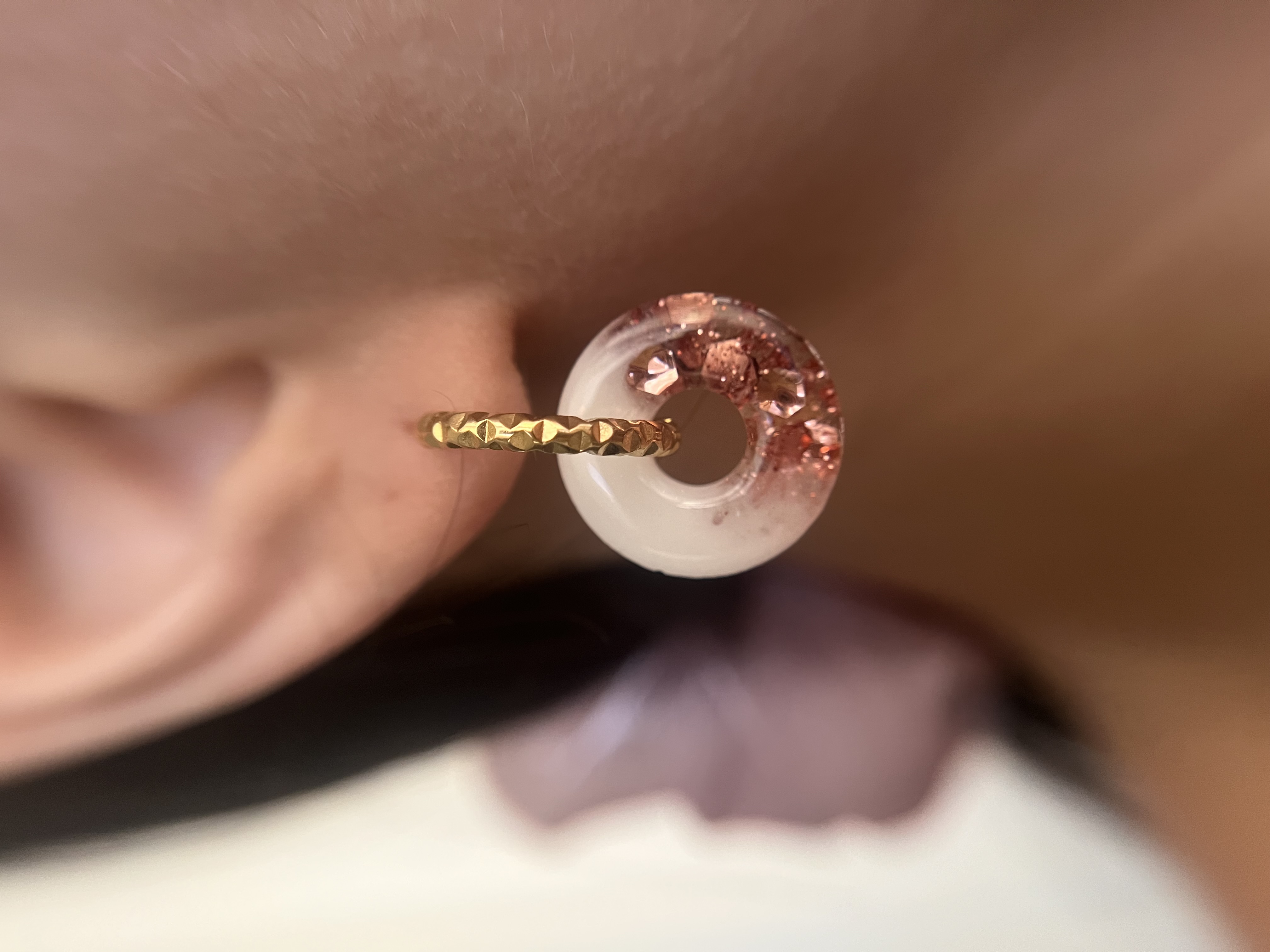 Louve blanc et rose gold