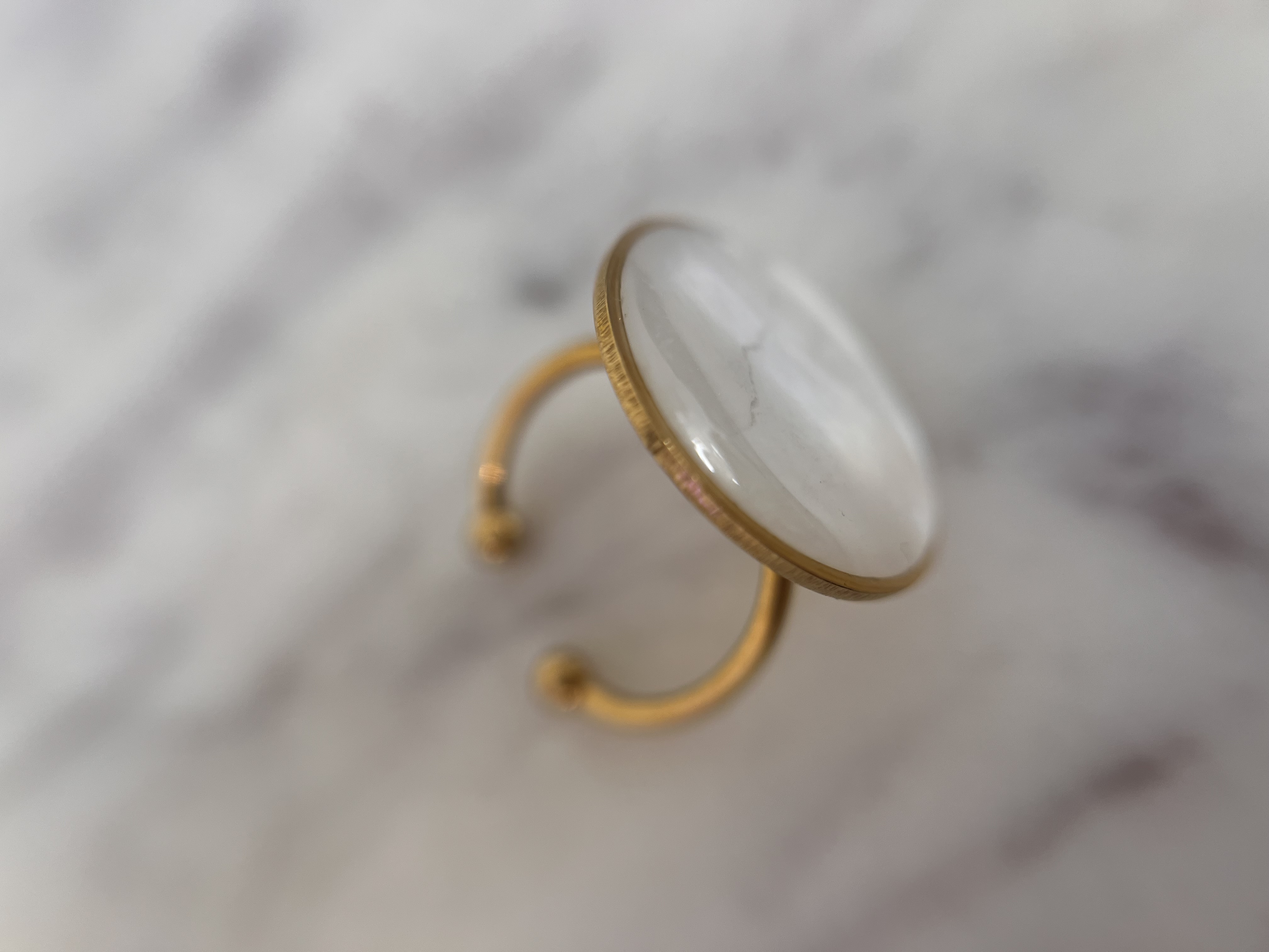 Bague Nacre Blanche