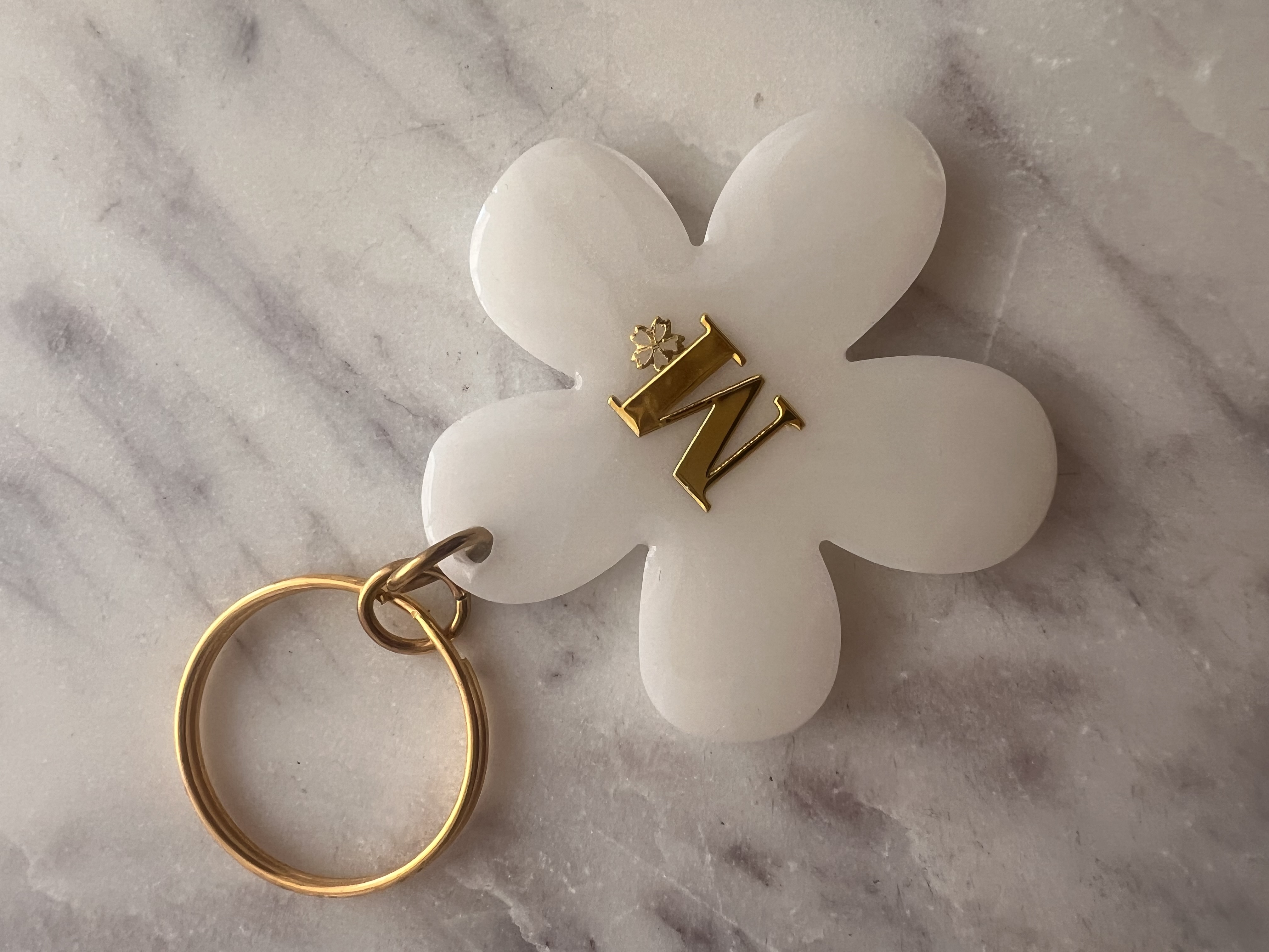 Porte-clefs fleur 