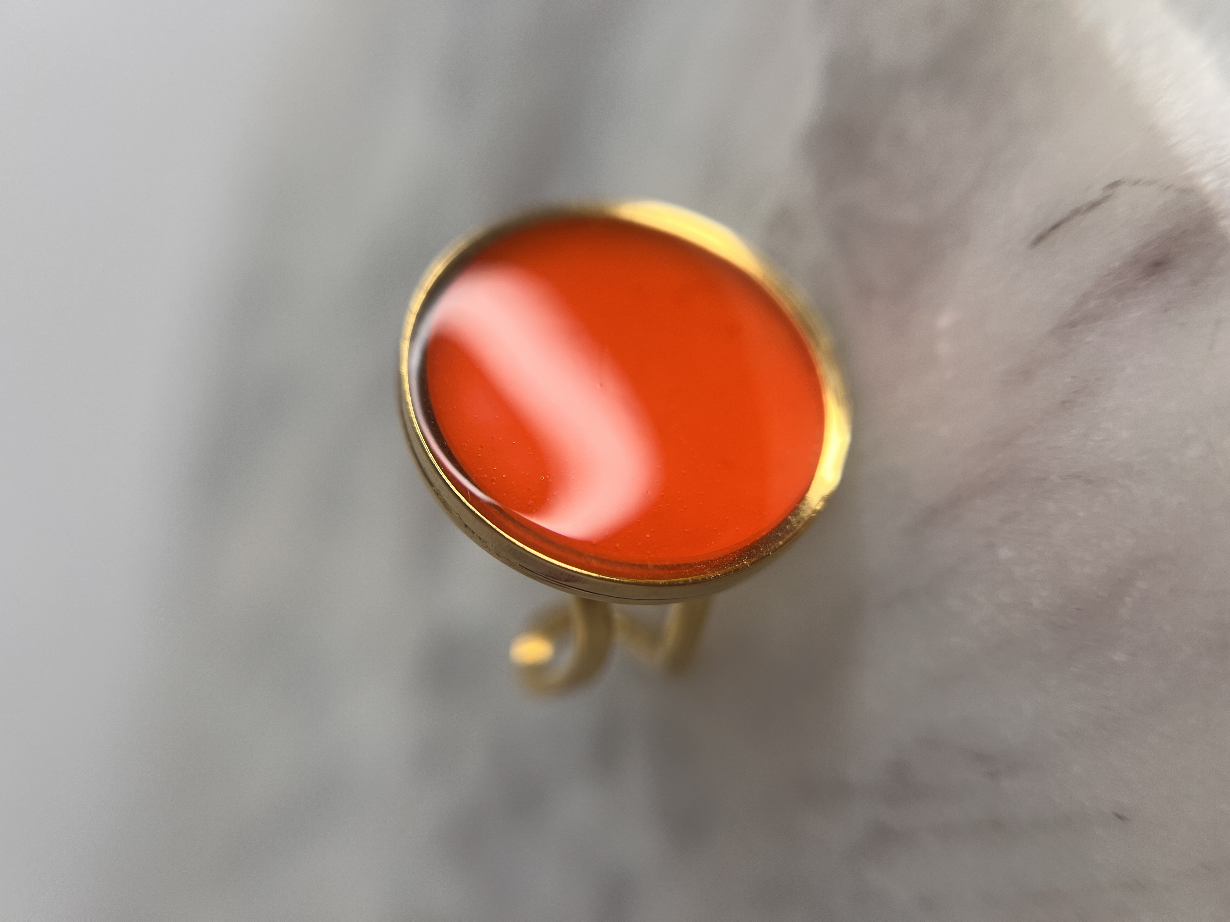 Bague orange 