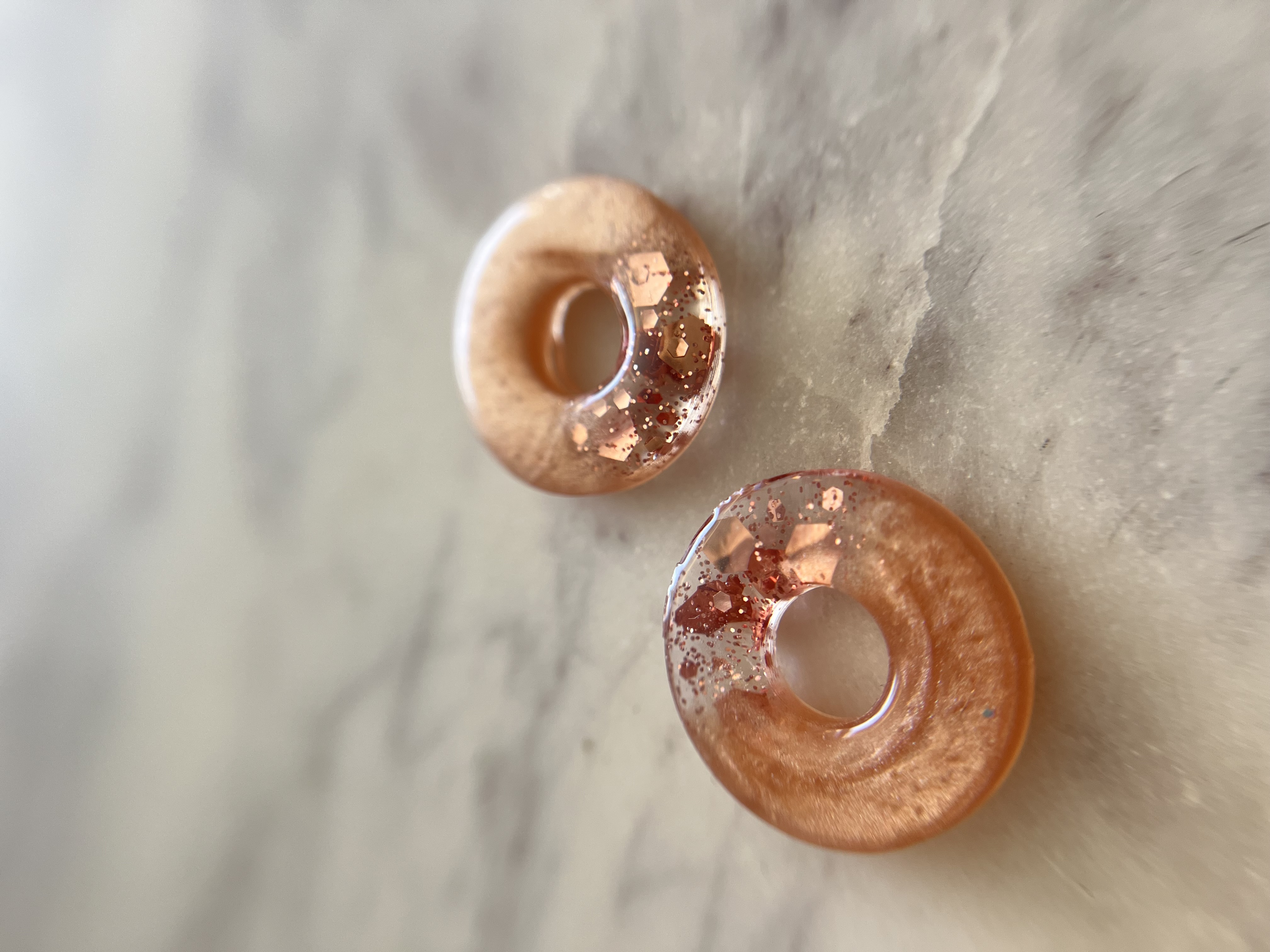 Louve beige irisé et rose gold