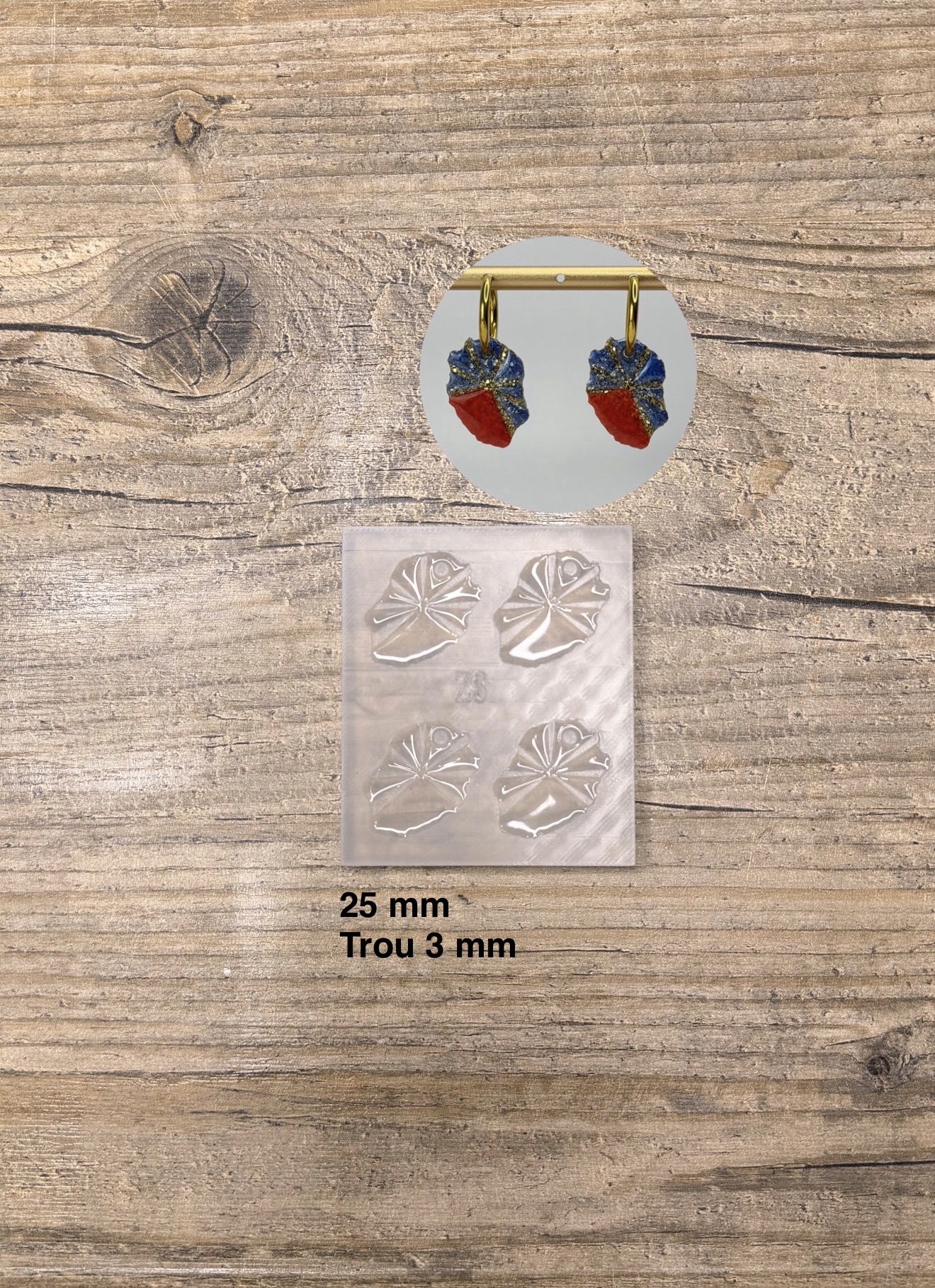 Moule Ile de la Réunion 25mm