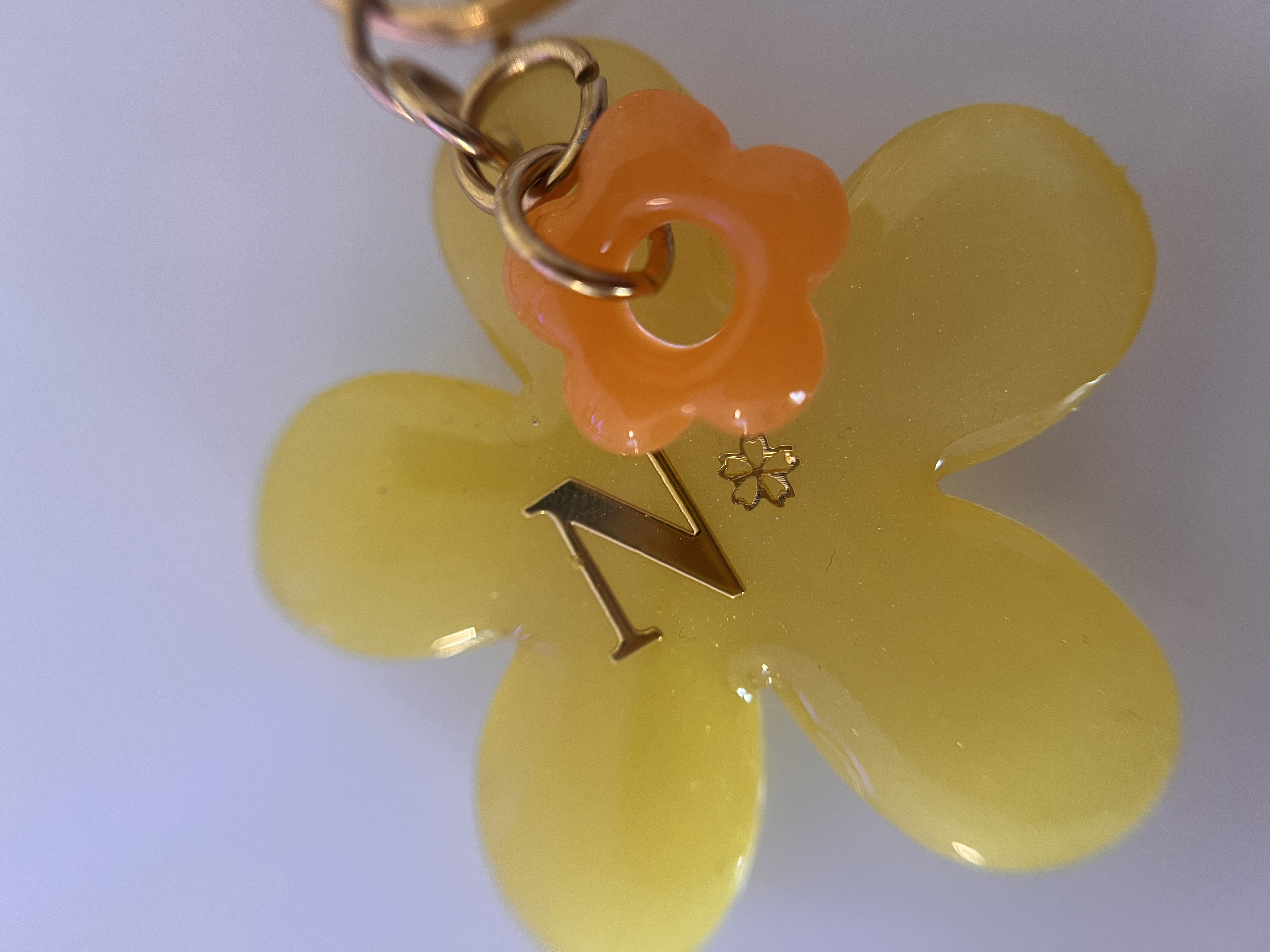 Porte-clefs fleur 