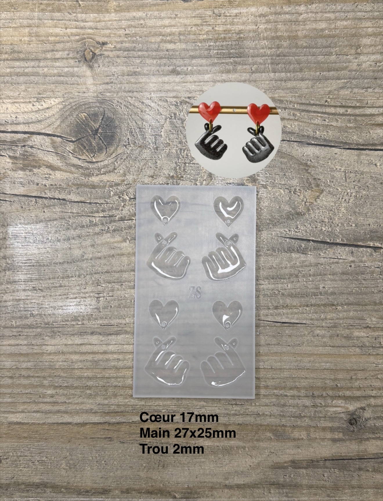 Moule Main Coeur