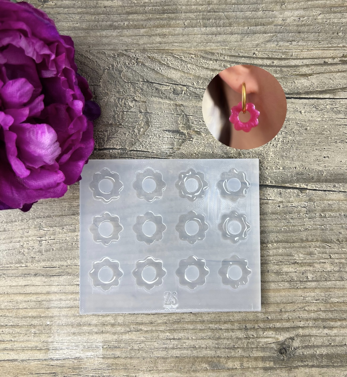 Moule Fleur 8 pétales 20mm