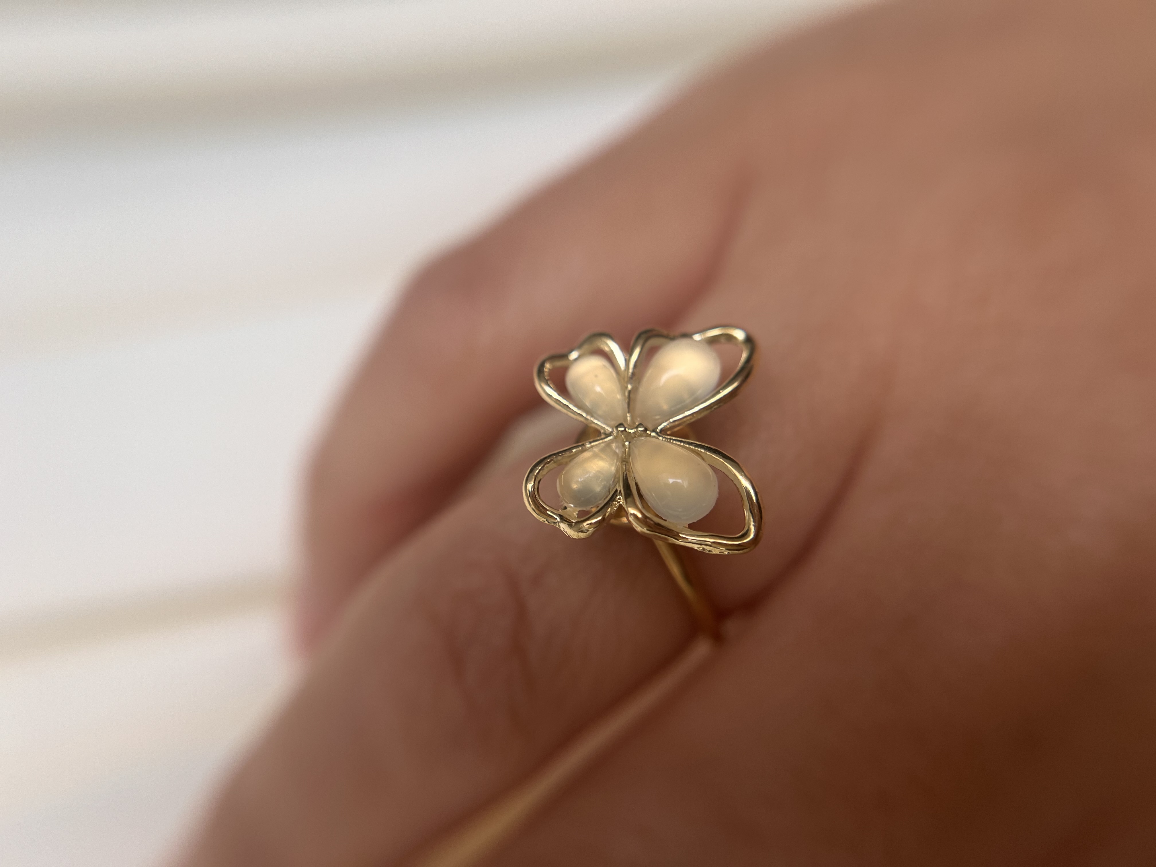 Bague rotative papillon