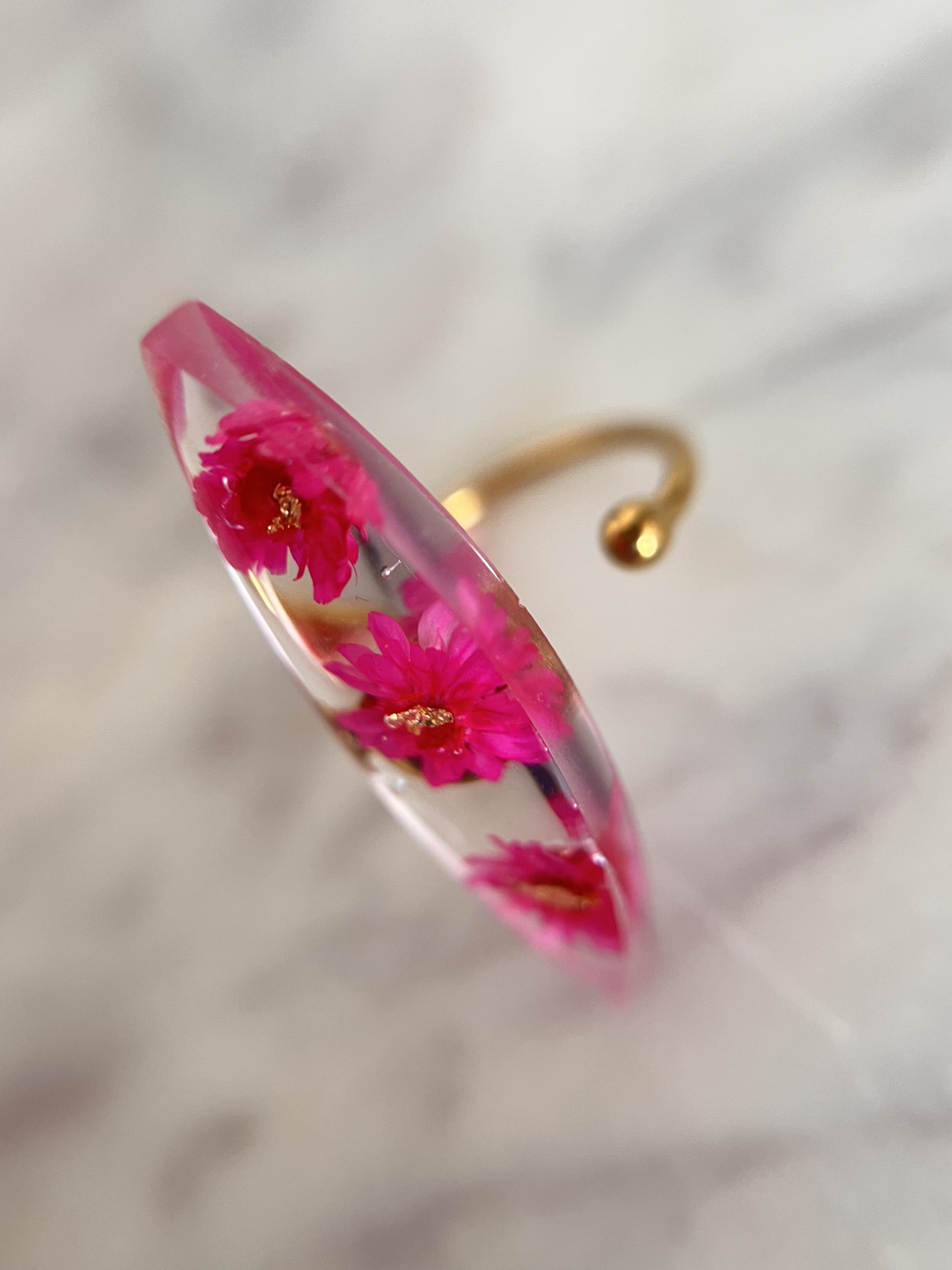 Bague Fleur Rose