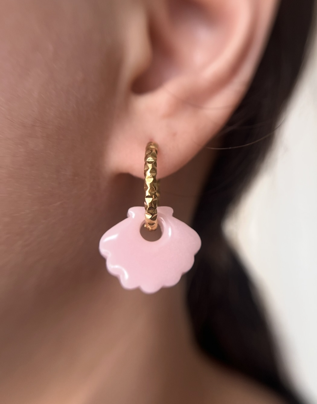 Coquillage rose pastel