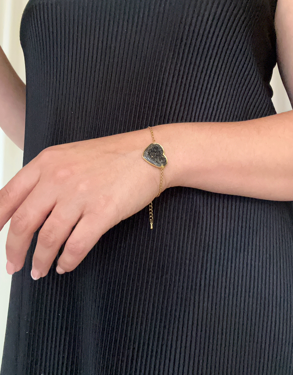 Bracelet Coeur noir 