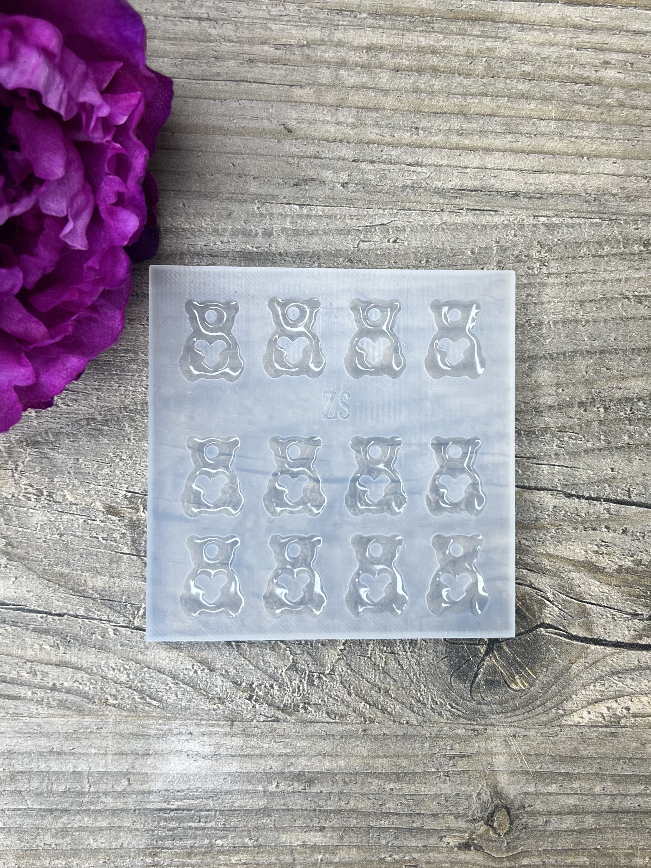 Moule Petit Ourson Coeur 20mm