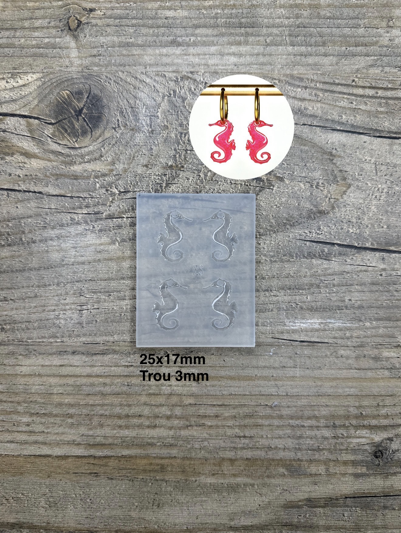 Moule Hippocampe 25mm