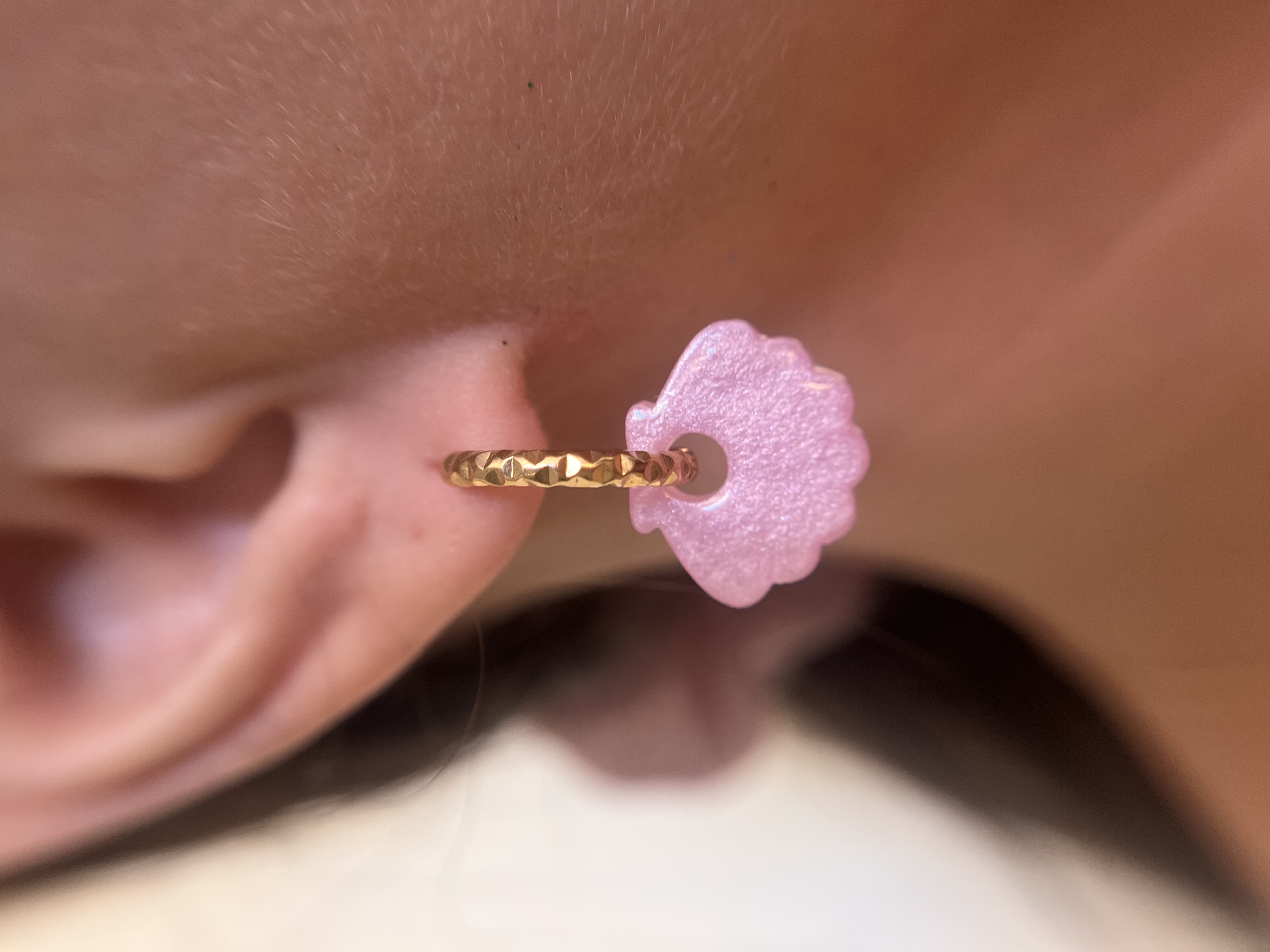 Coquillage rose nacré