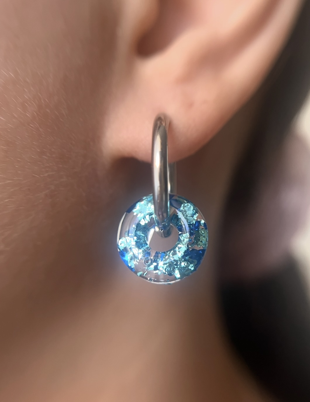 Louve bleu et turquoise