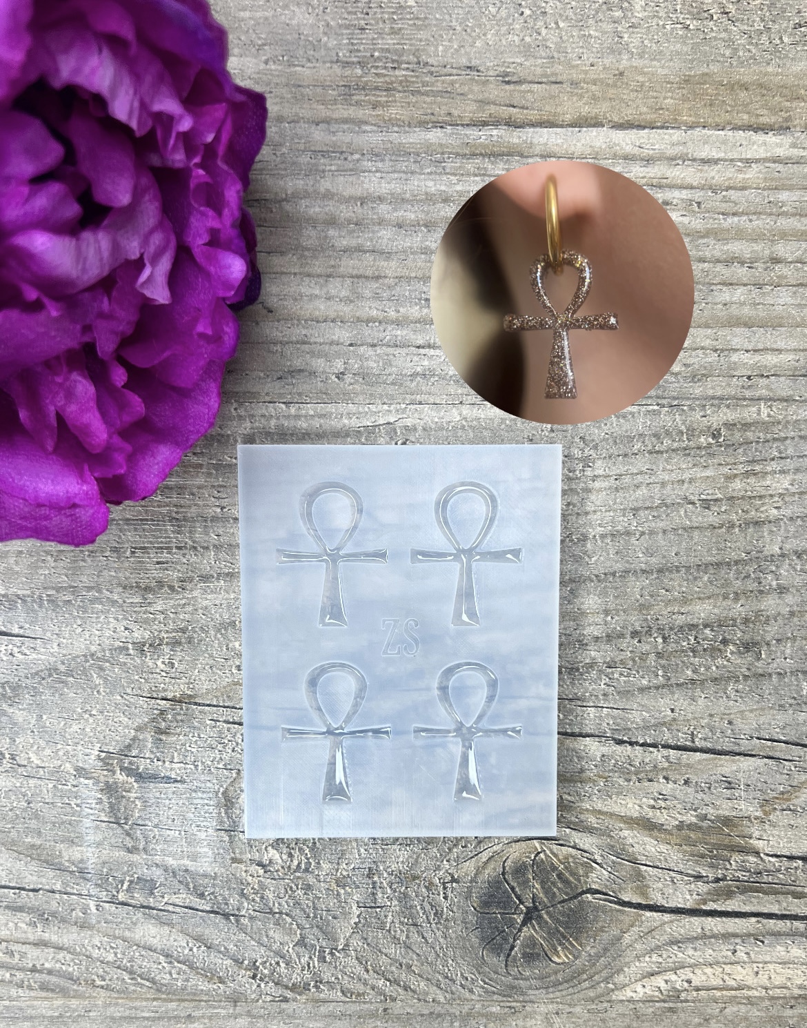 Moule Croix de vie égyptienne   30mm