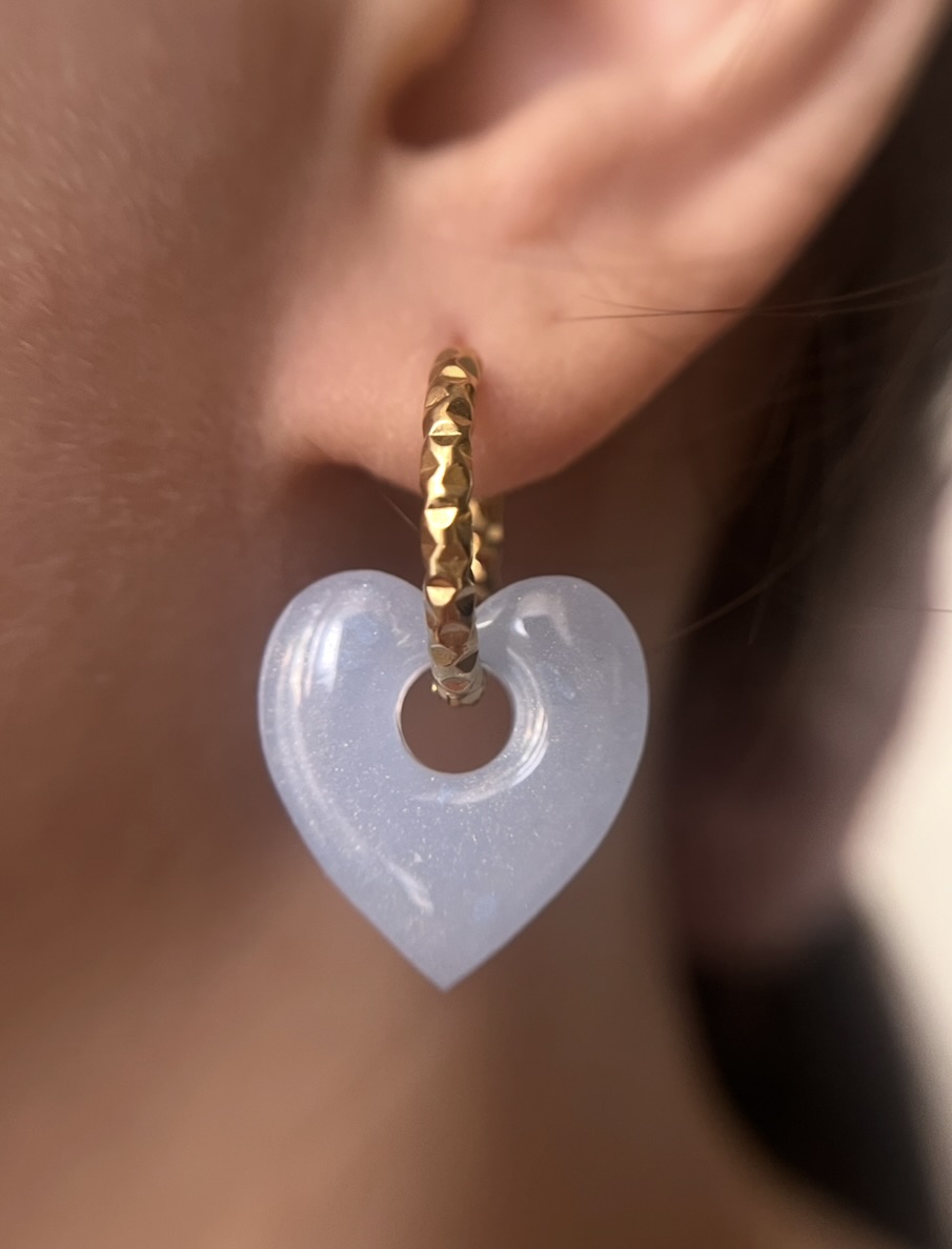 Coeur bleu clair