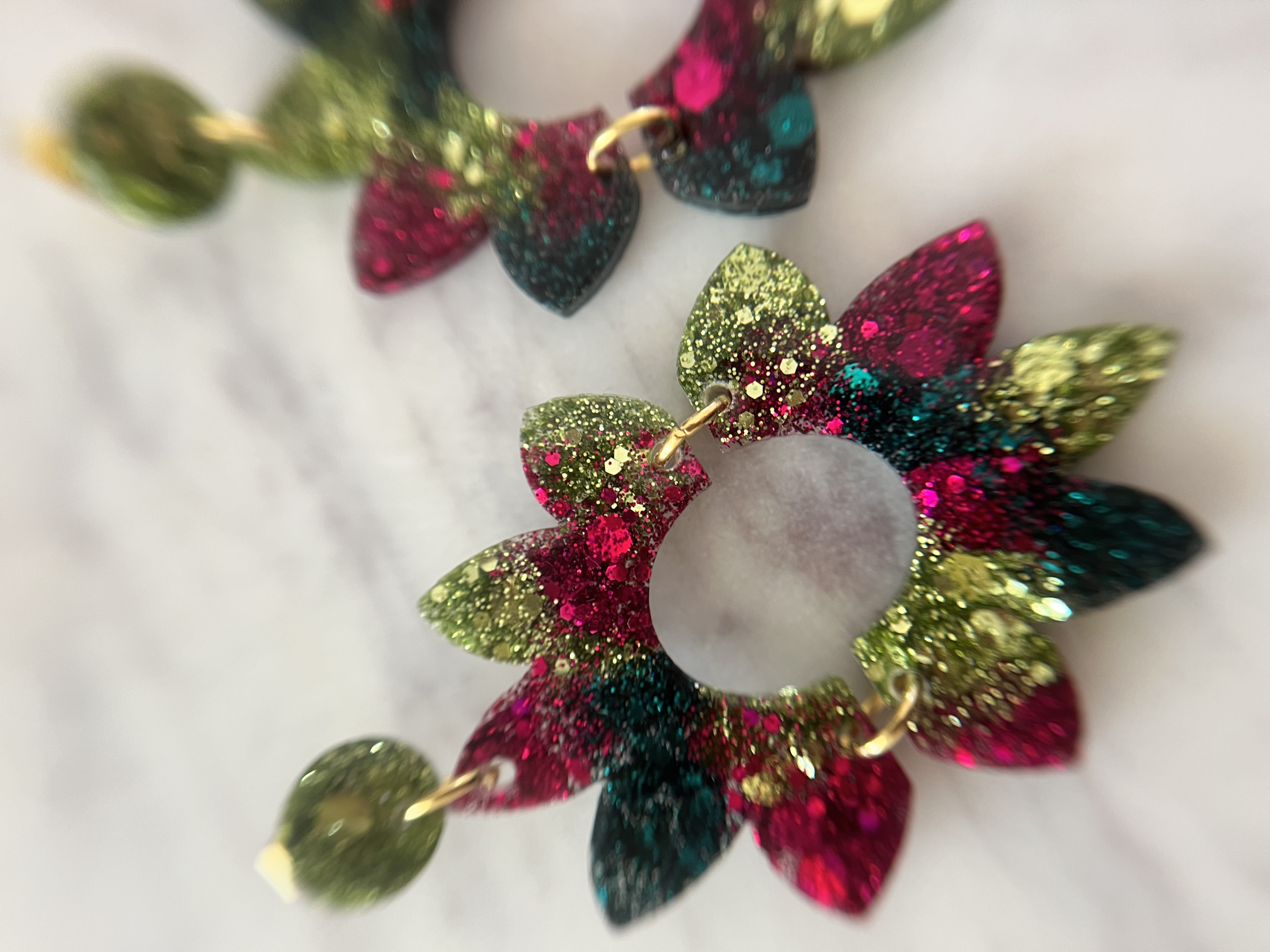 Moule boucle d'oreille fleur 