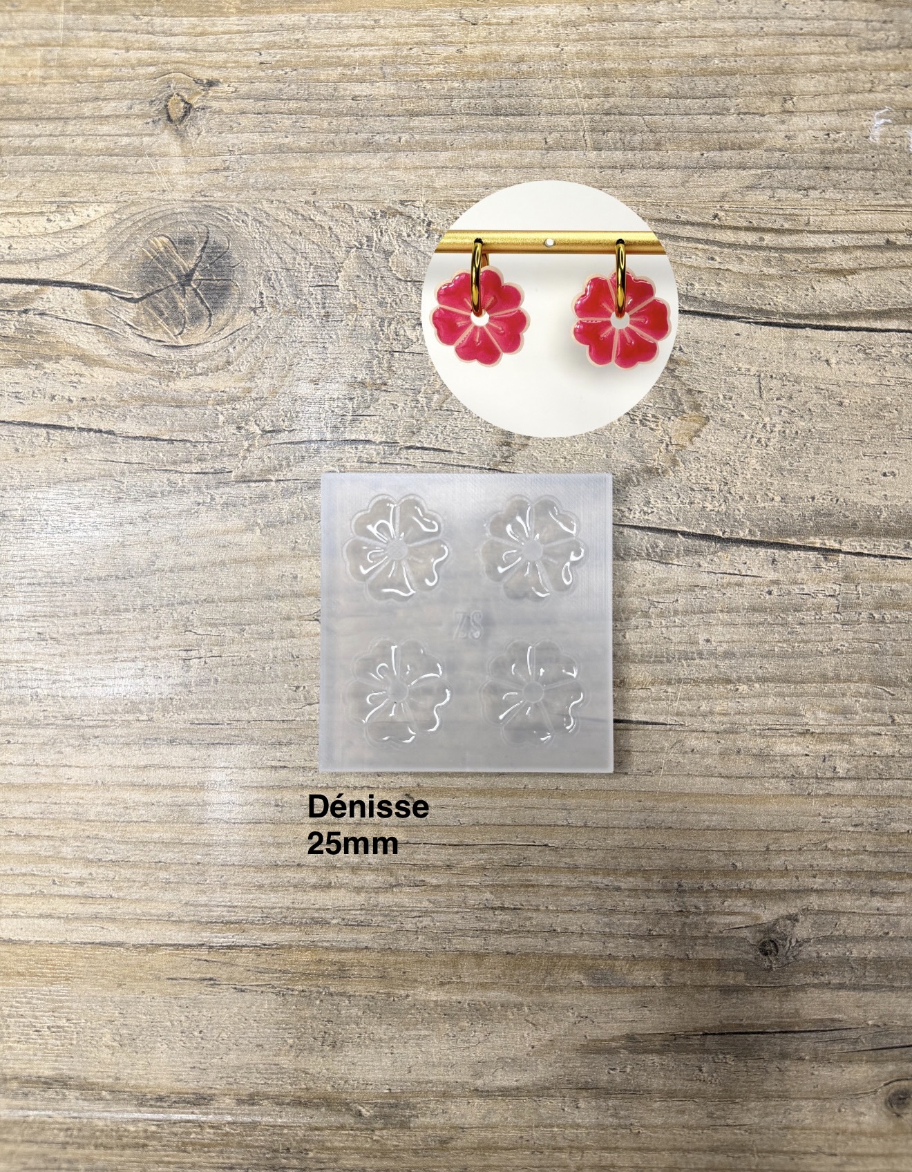 Moule Fleur Denisse 25mm