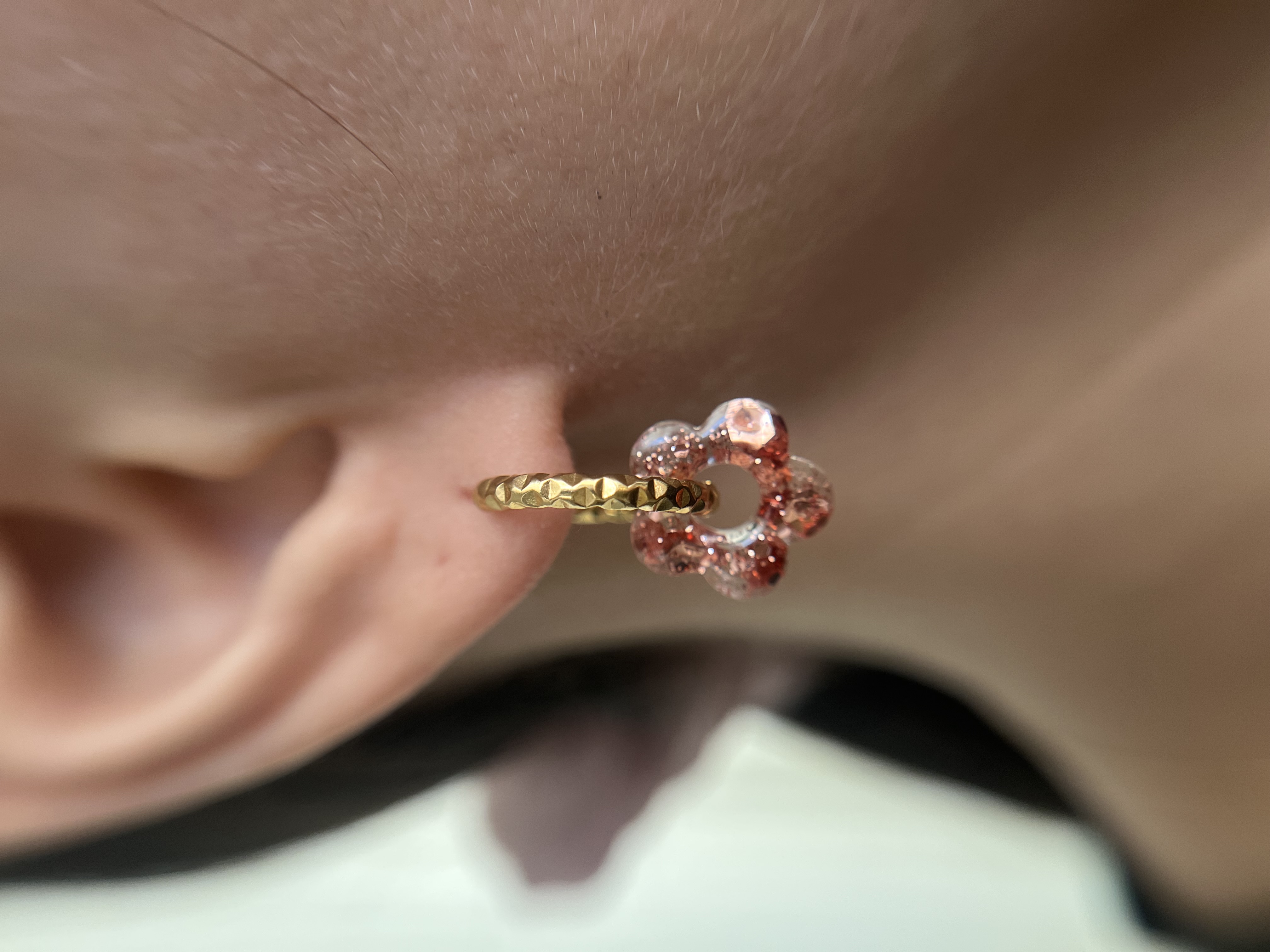 Flower rose gold