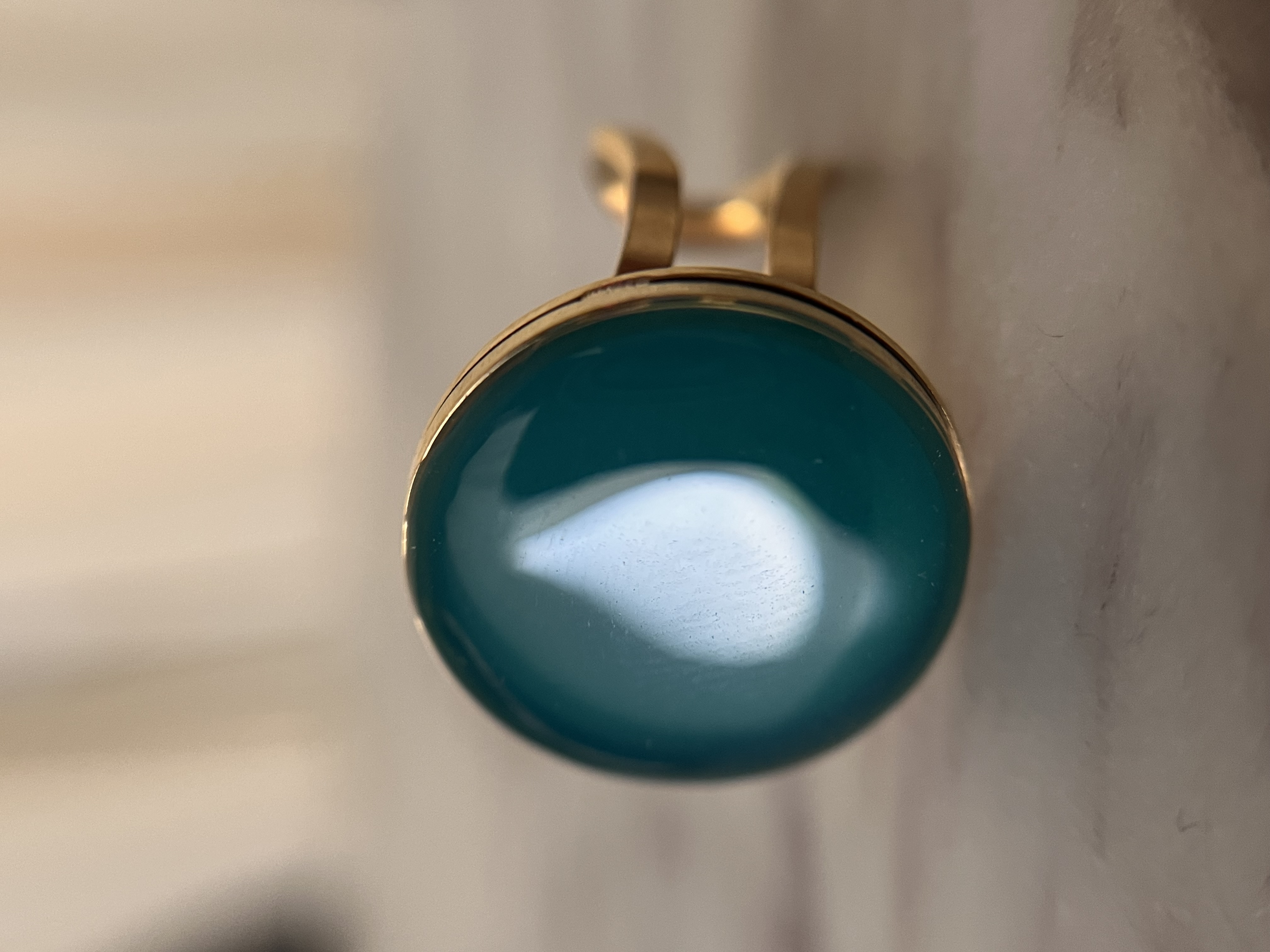 Bague bleu canard