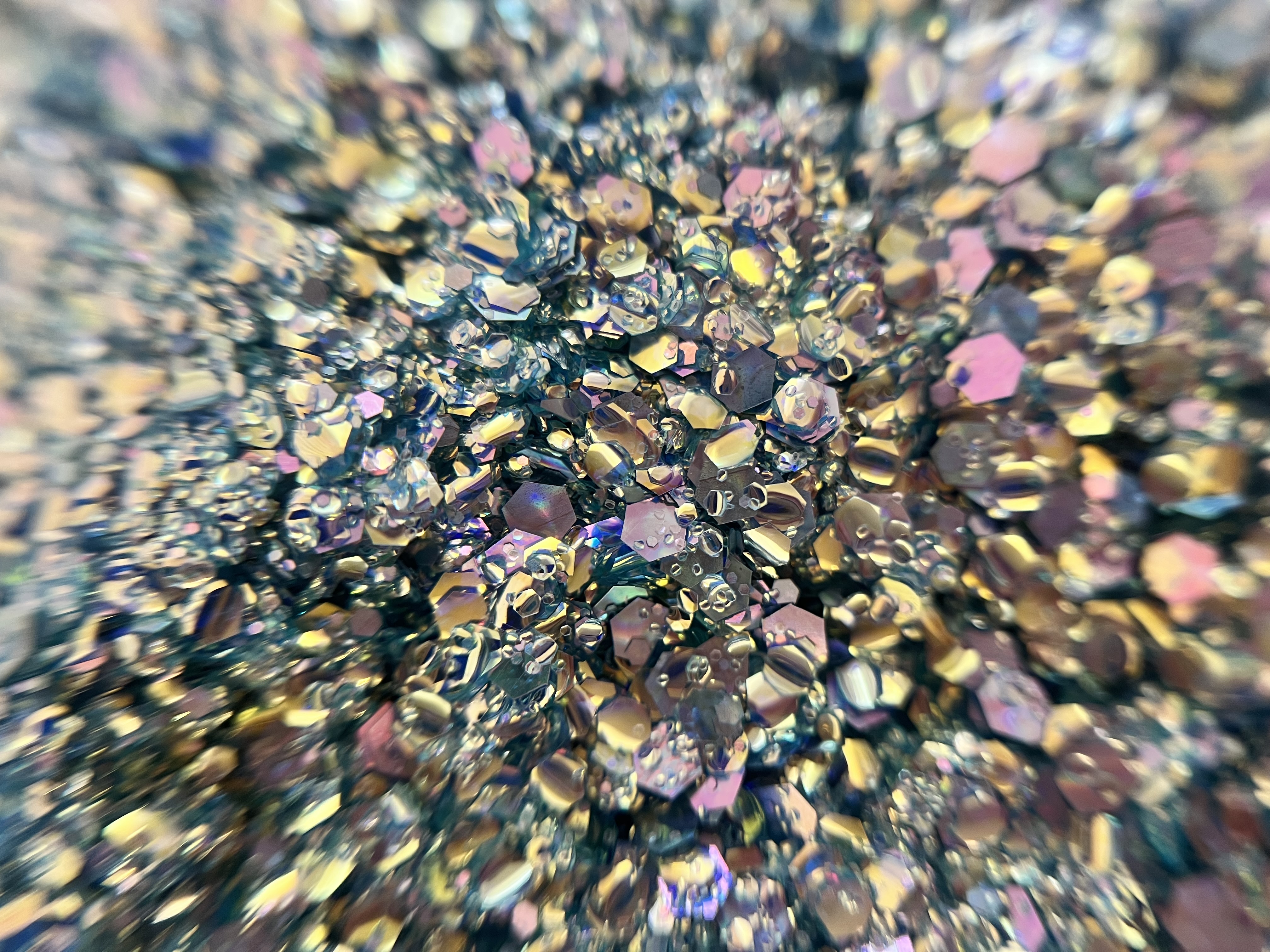 Paillettes Holographiques bleu