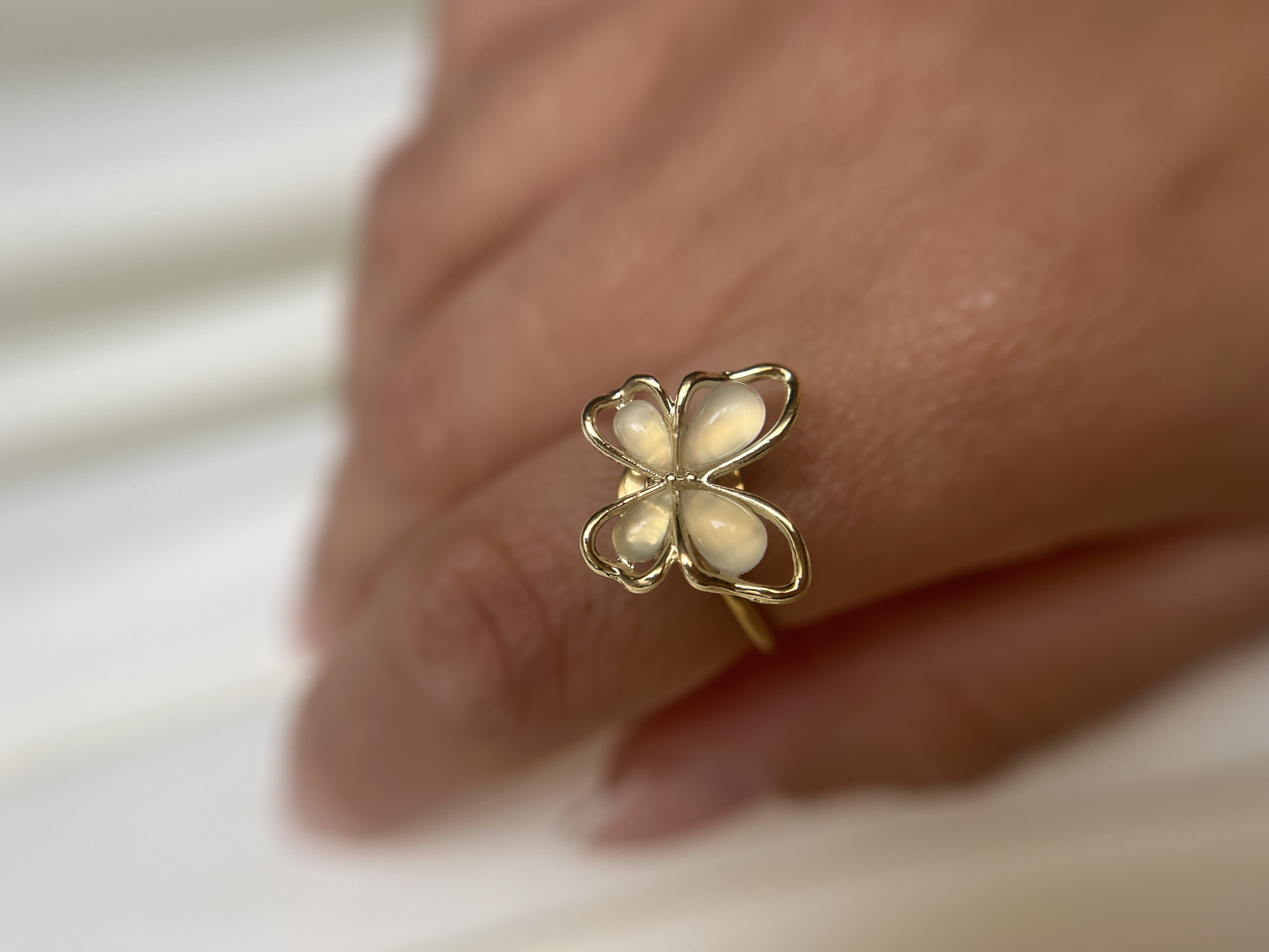 Bague rotative papillon