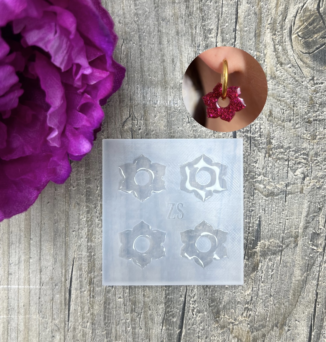 Moule Fleur Louisa 20mm