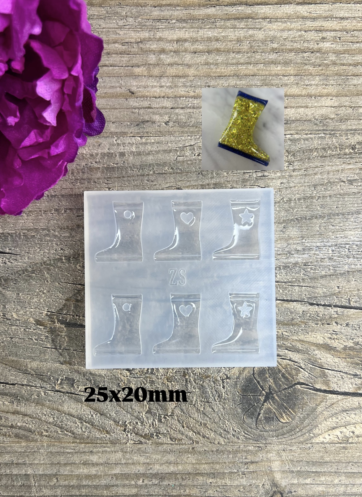 Moule Botte de pluie 25x20mm