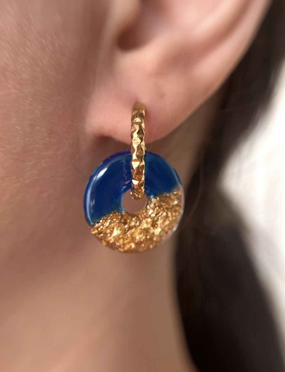 Les Originales bleu et feuille d'or