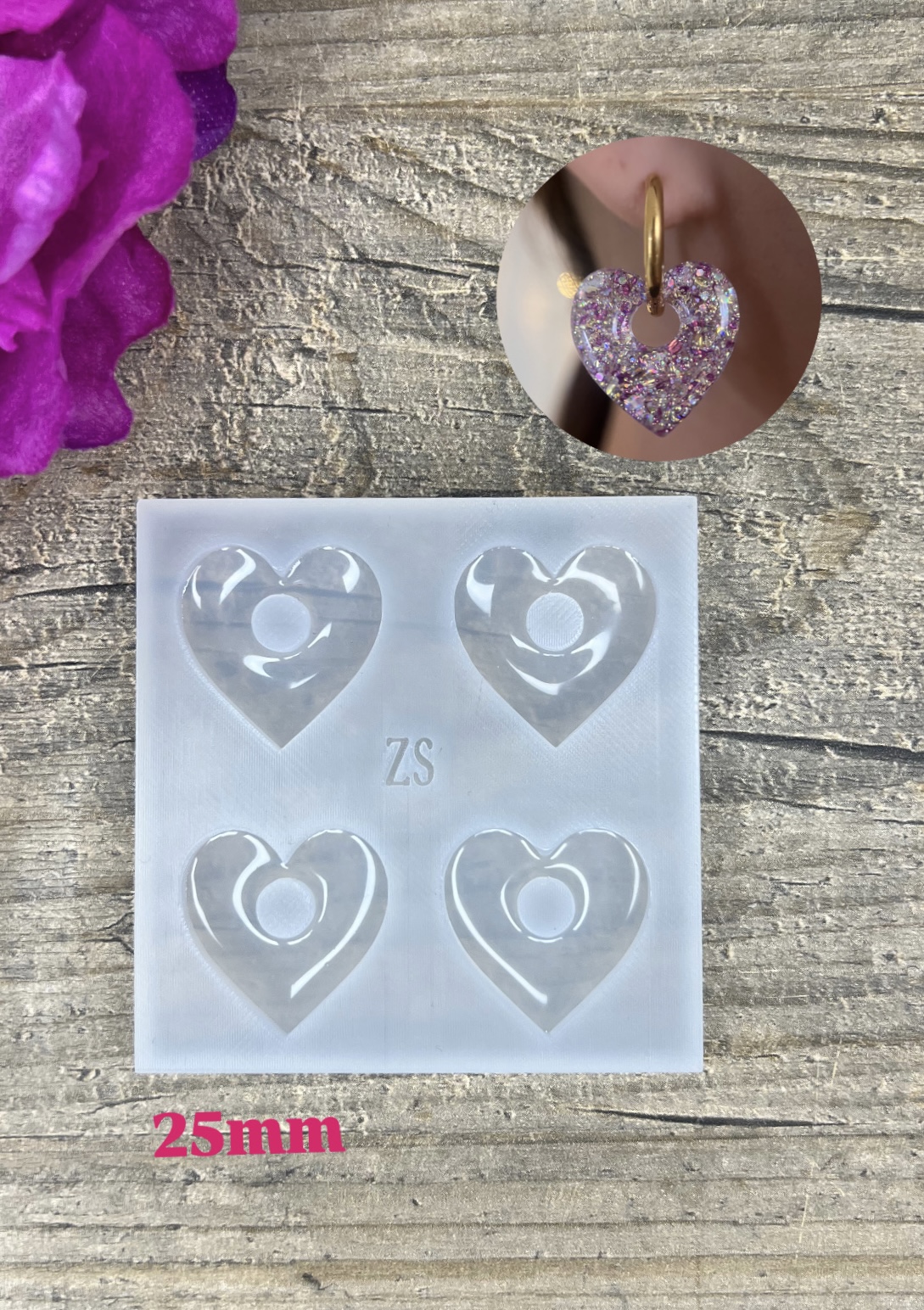 Moule Coeur 25mm