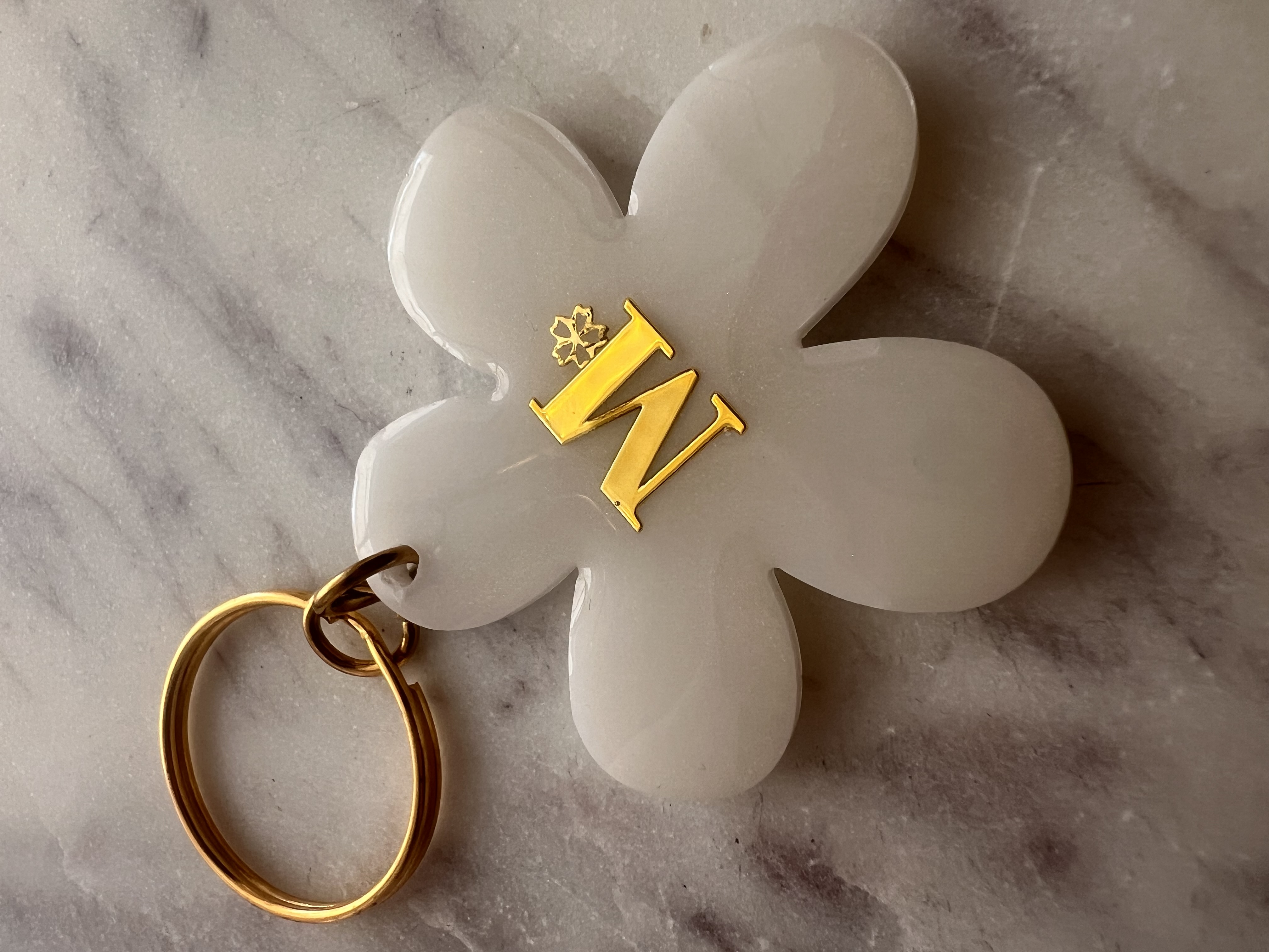 Porte-clefs fleur 