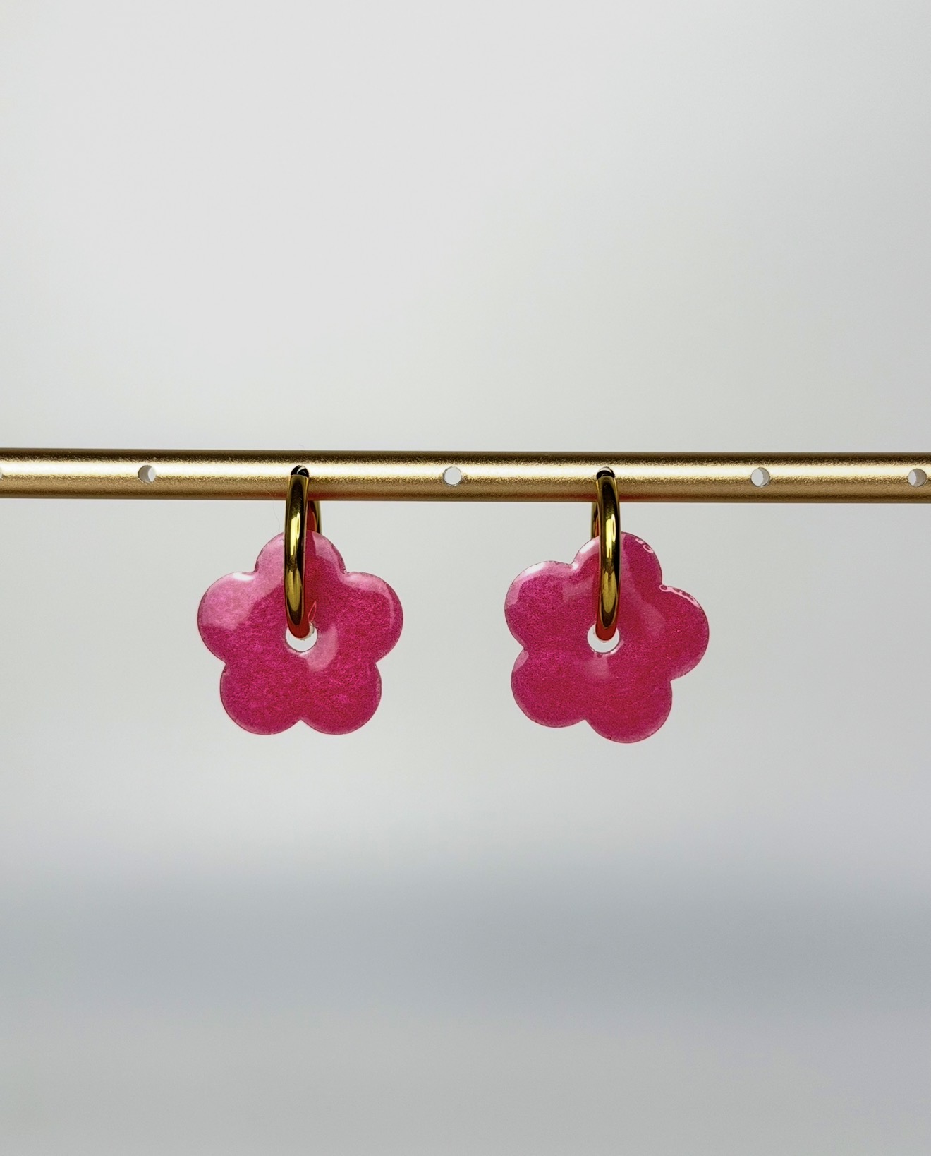 Moule Fleur Plate style acetate 25mm