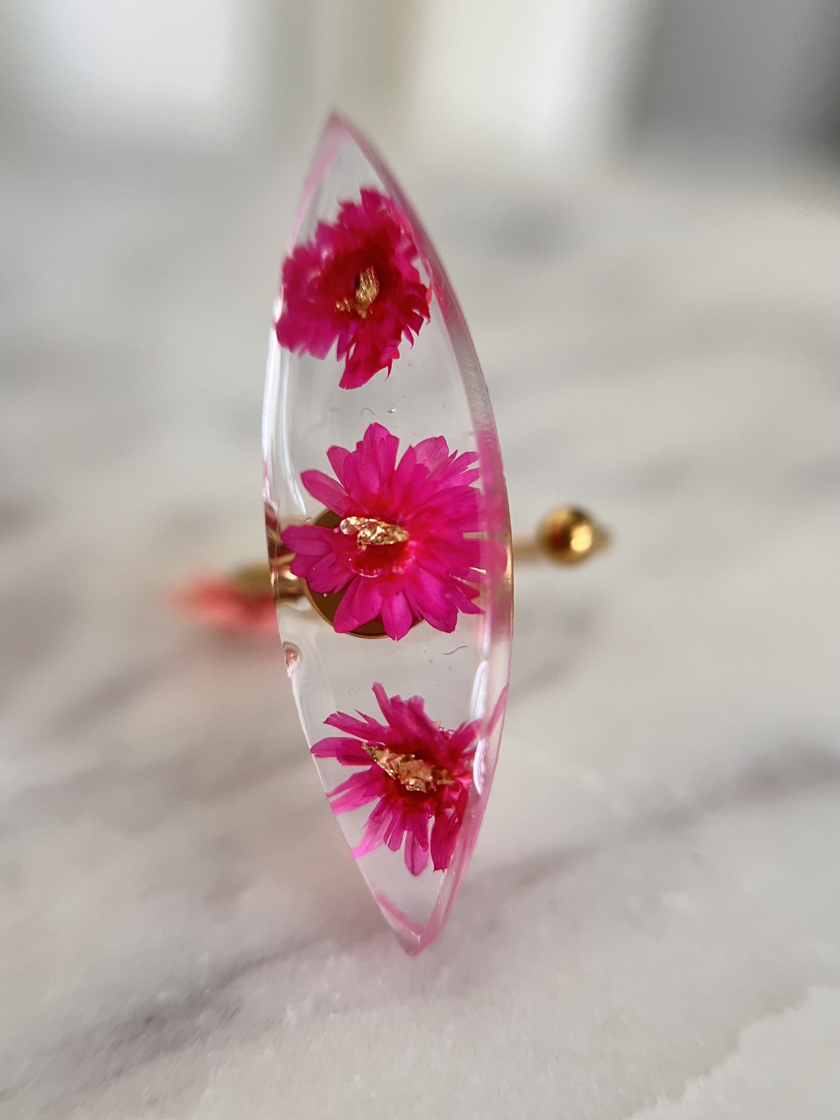 Bague Fleur Rose
