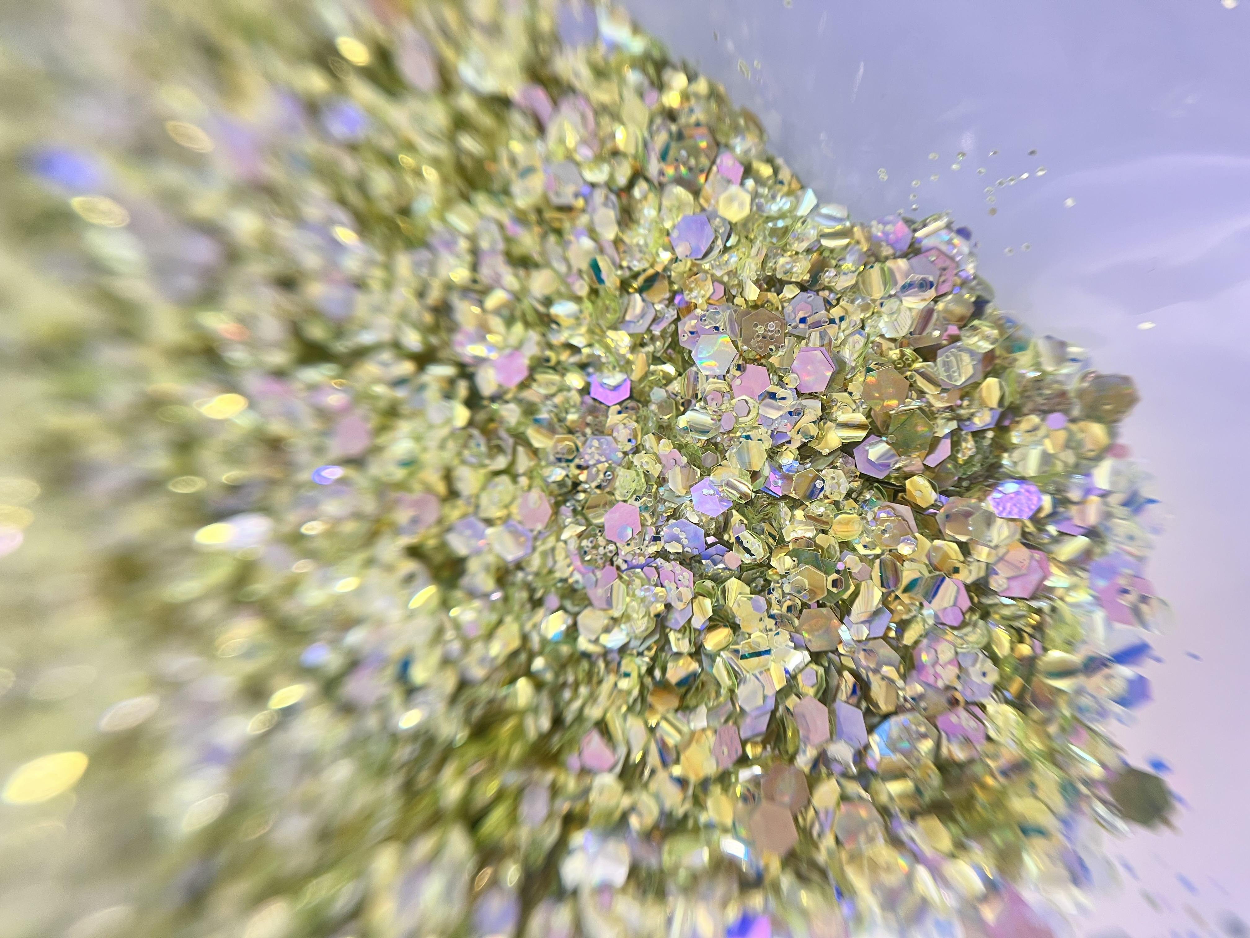 Paillettes Holographiques vert