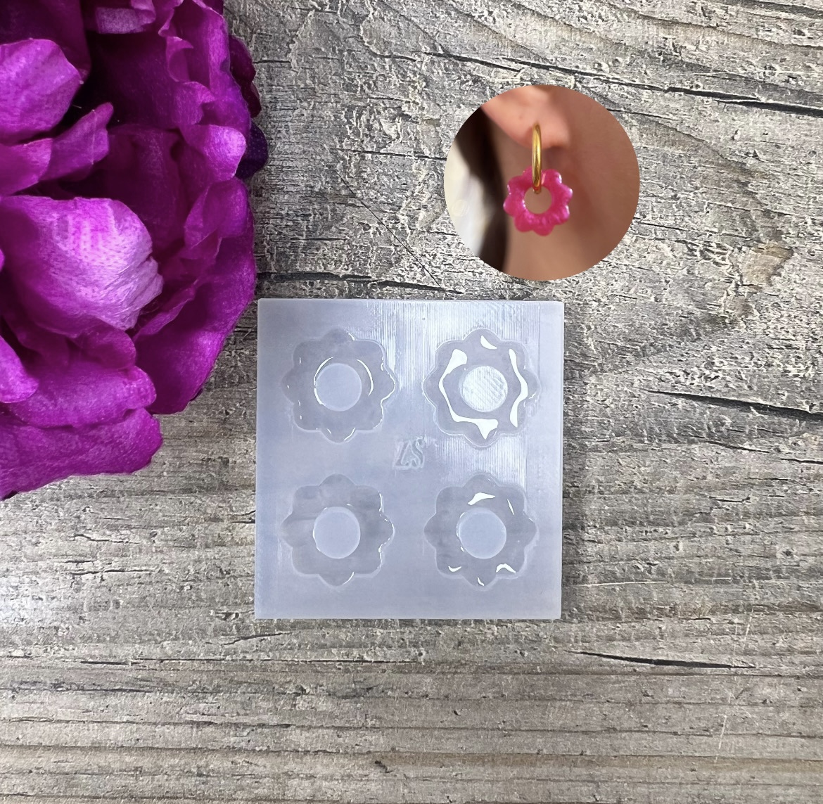 Moule Fleur 8 pétales 20mm