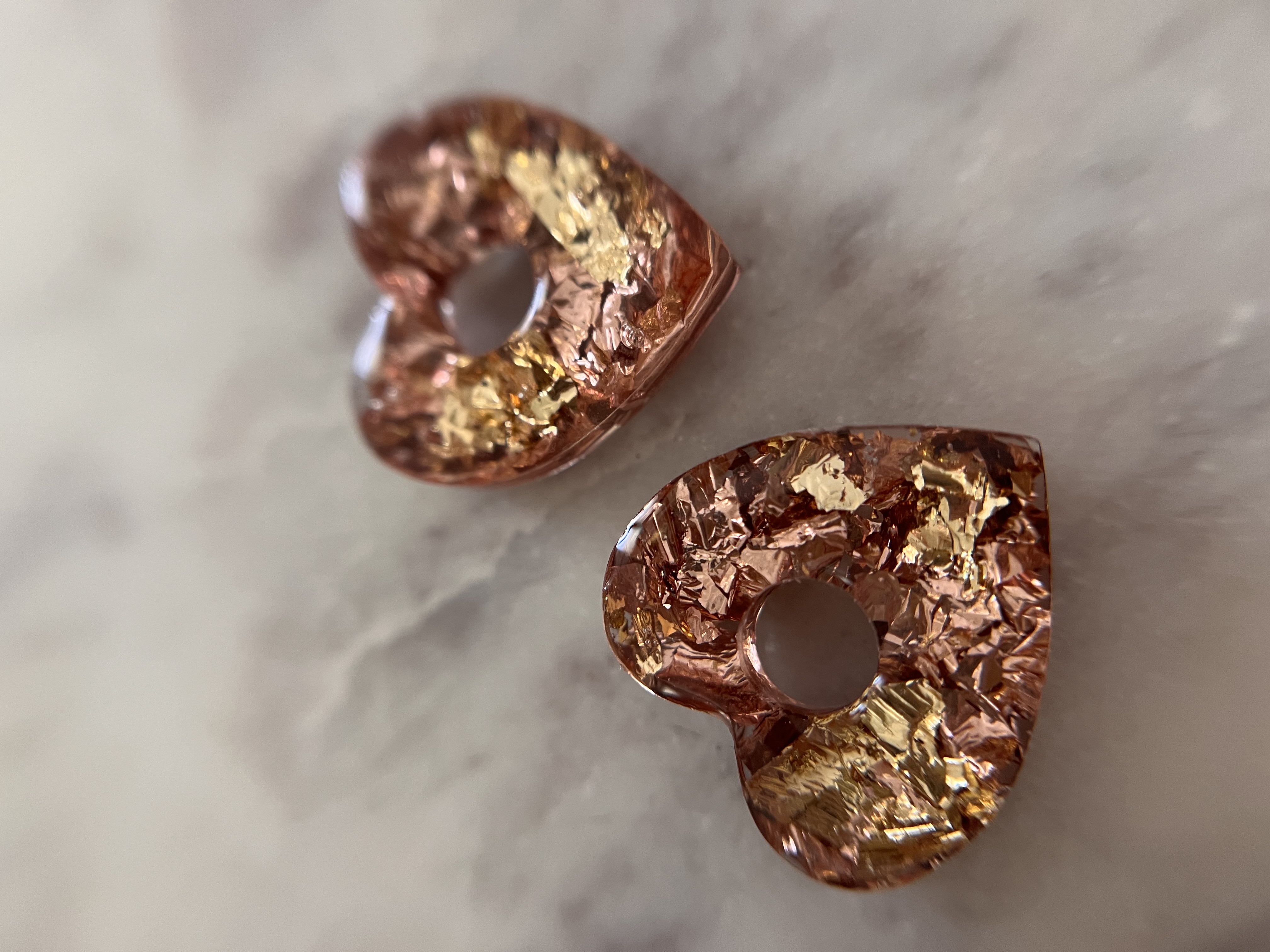 Coeur rose gold et doré
