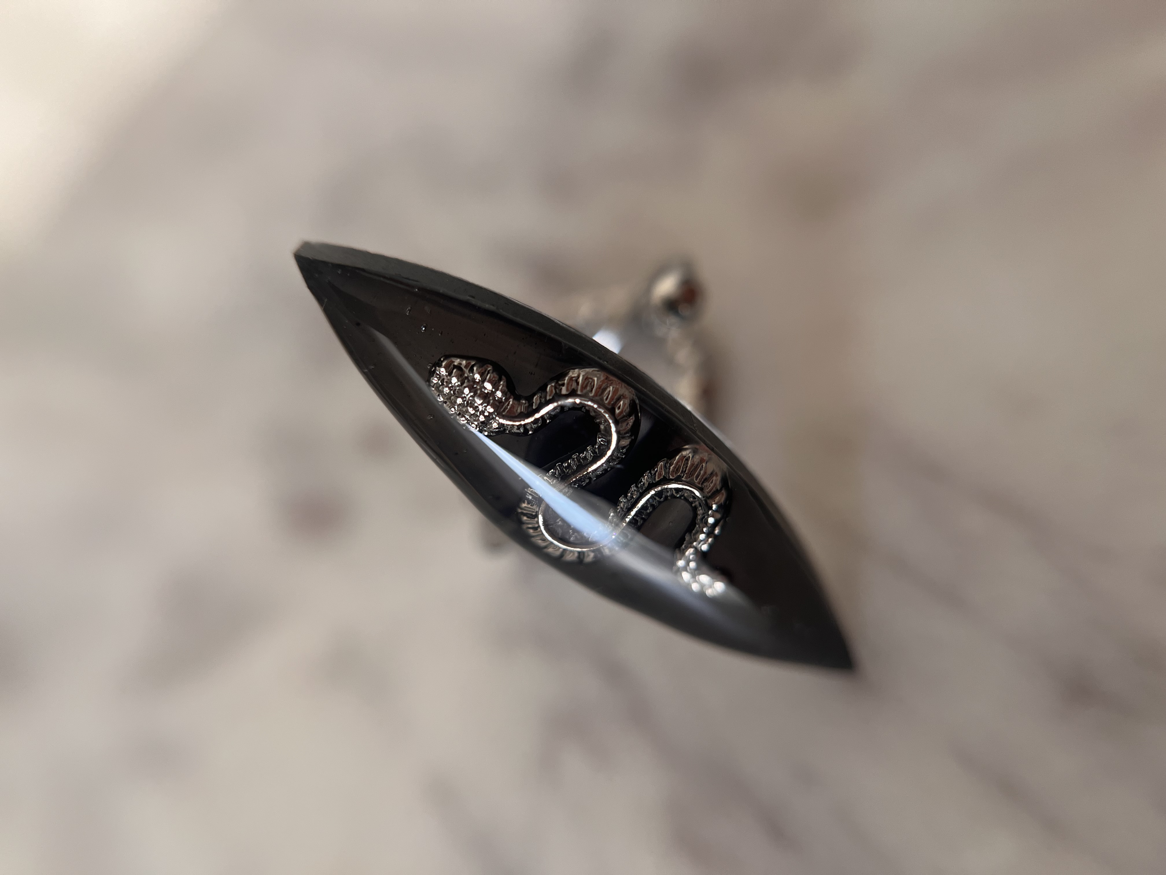Bague Serpent argenté