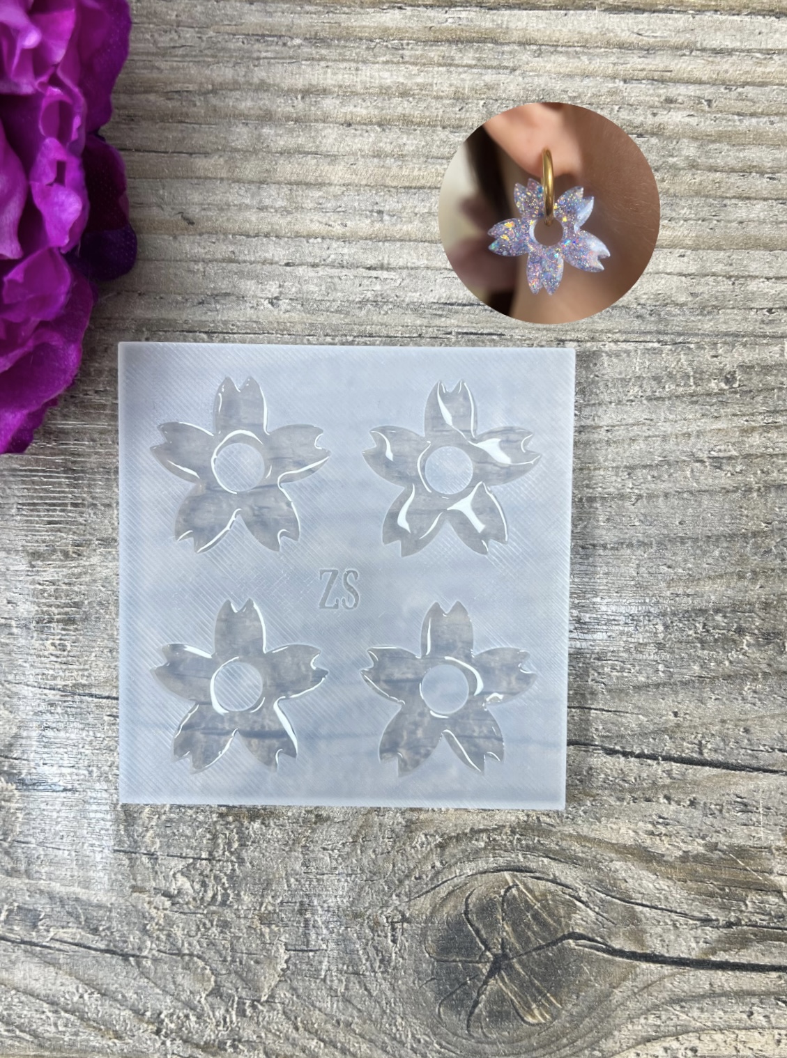 Moule Grande Fleur Sakura 30mm