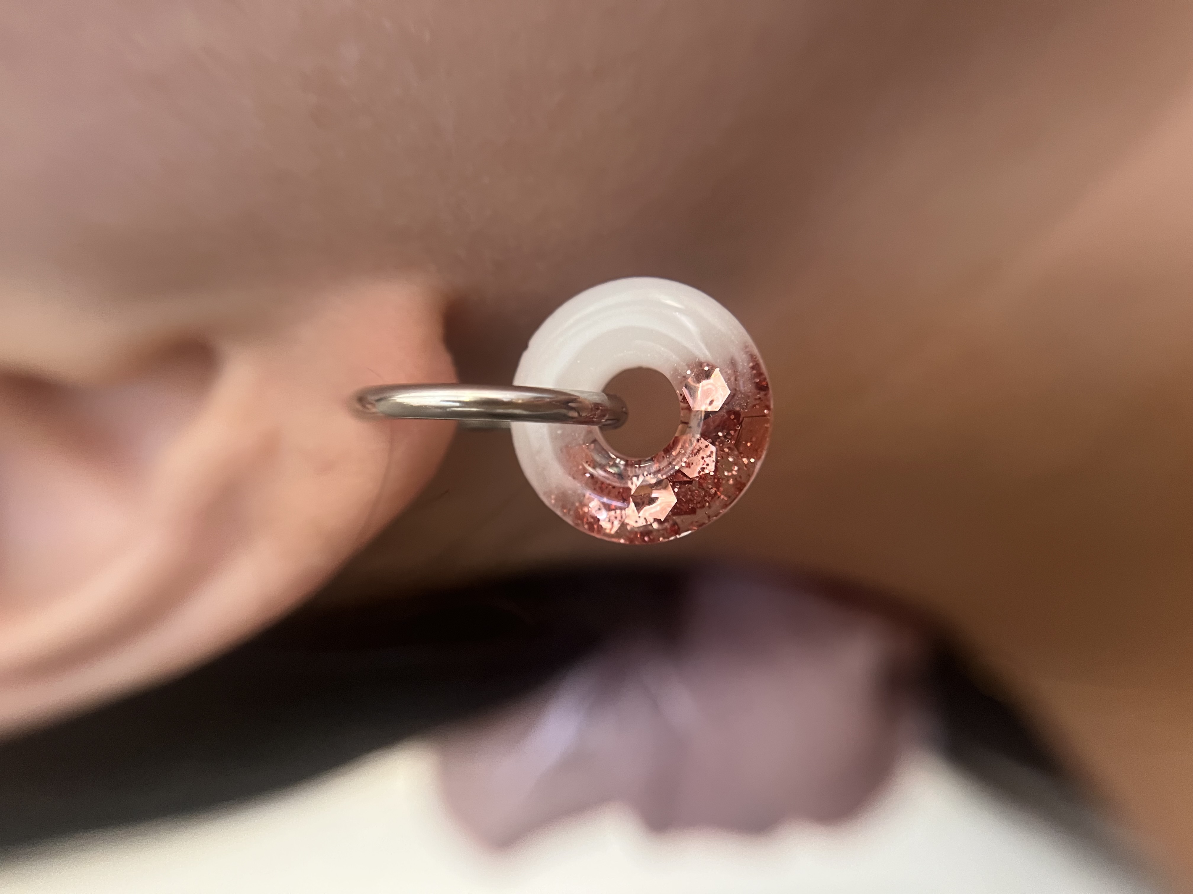 Louve blanc et rose gold