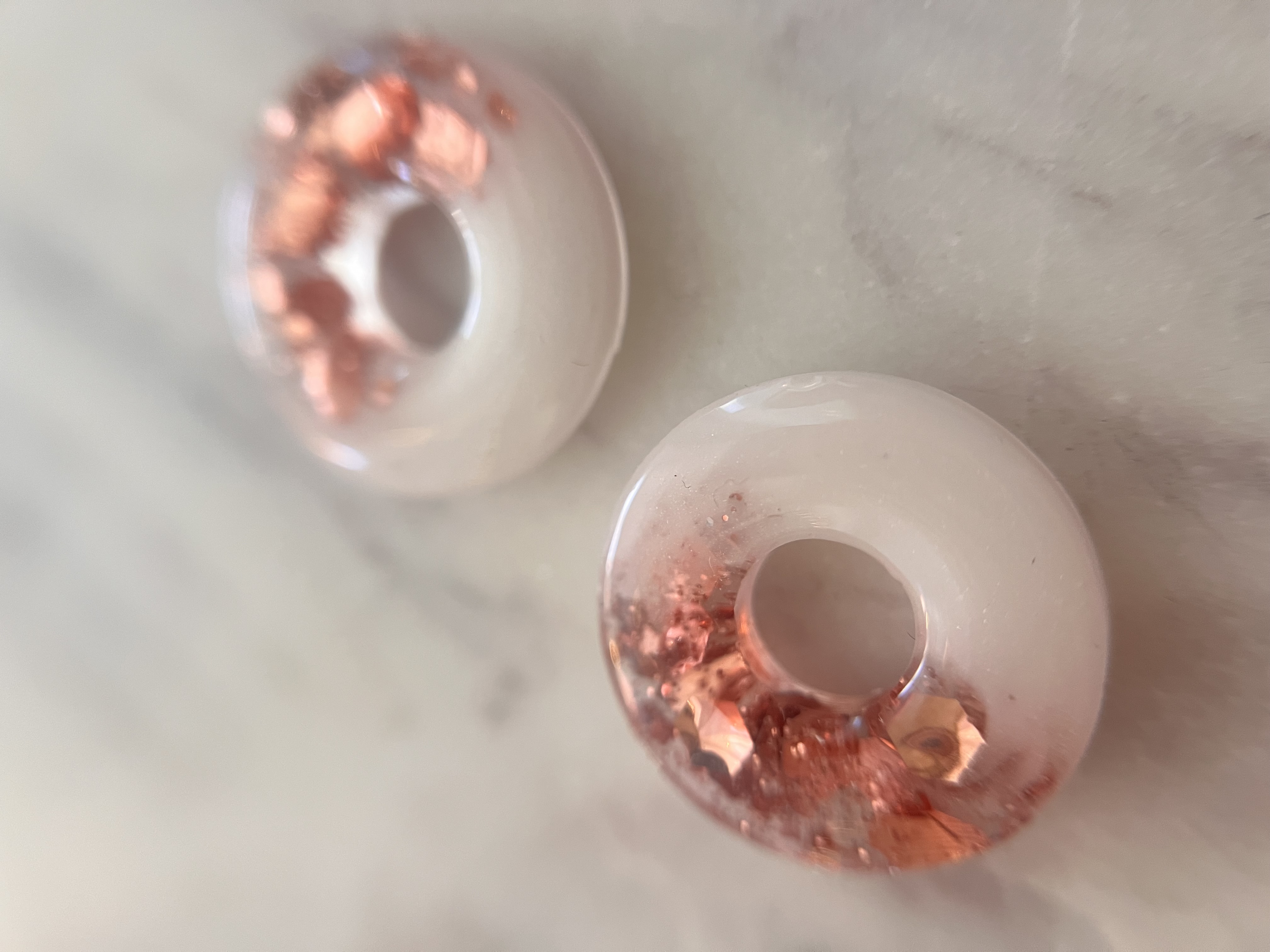 Louve blanc et rose gold