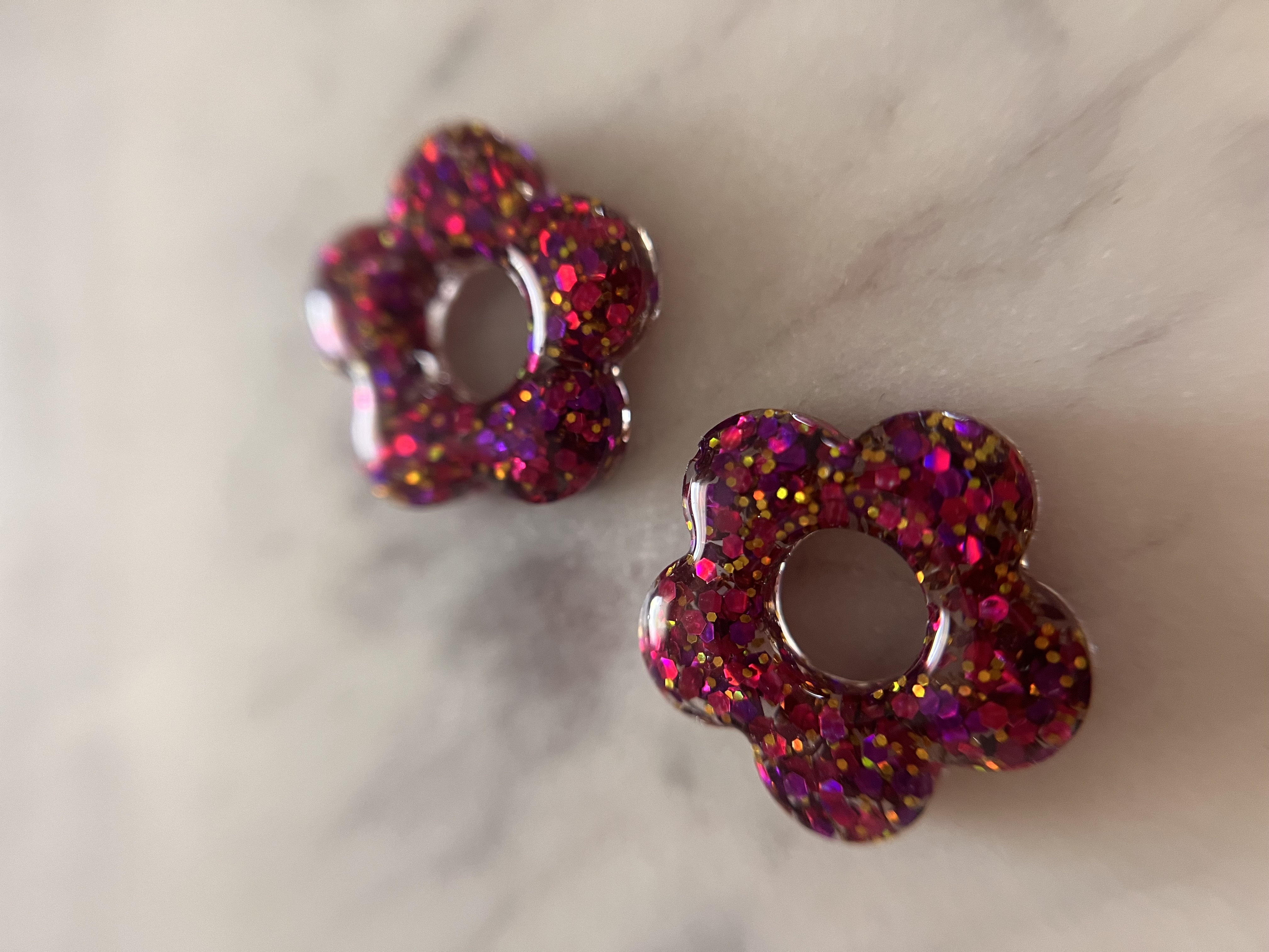 Flower Fuchsia et Doré