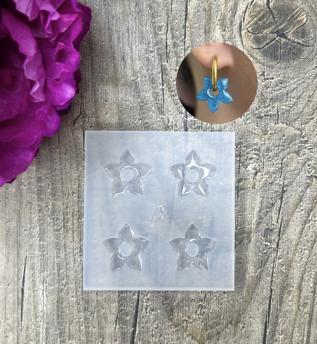 Moule Fleur de Tiaré 20mm