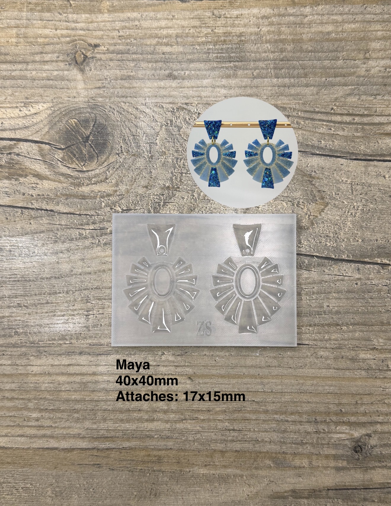 Moule  Boucle d'oreille Maya